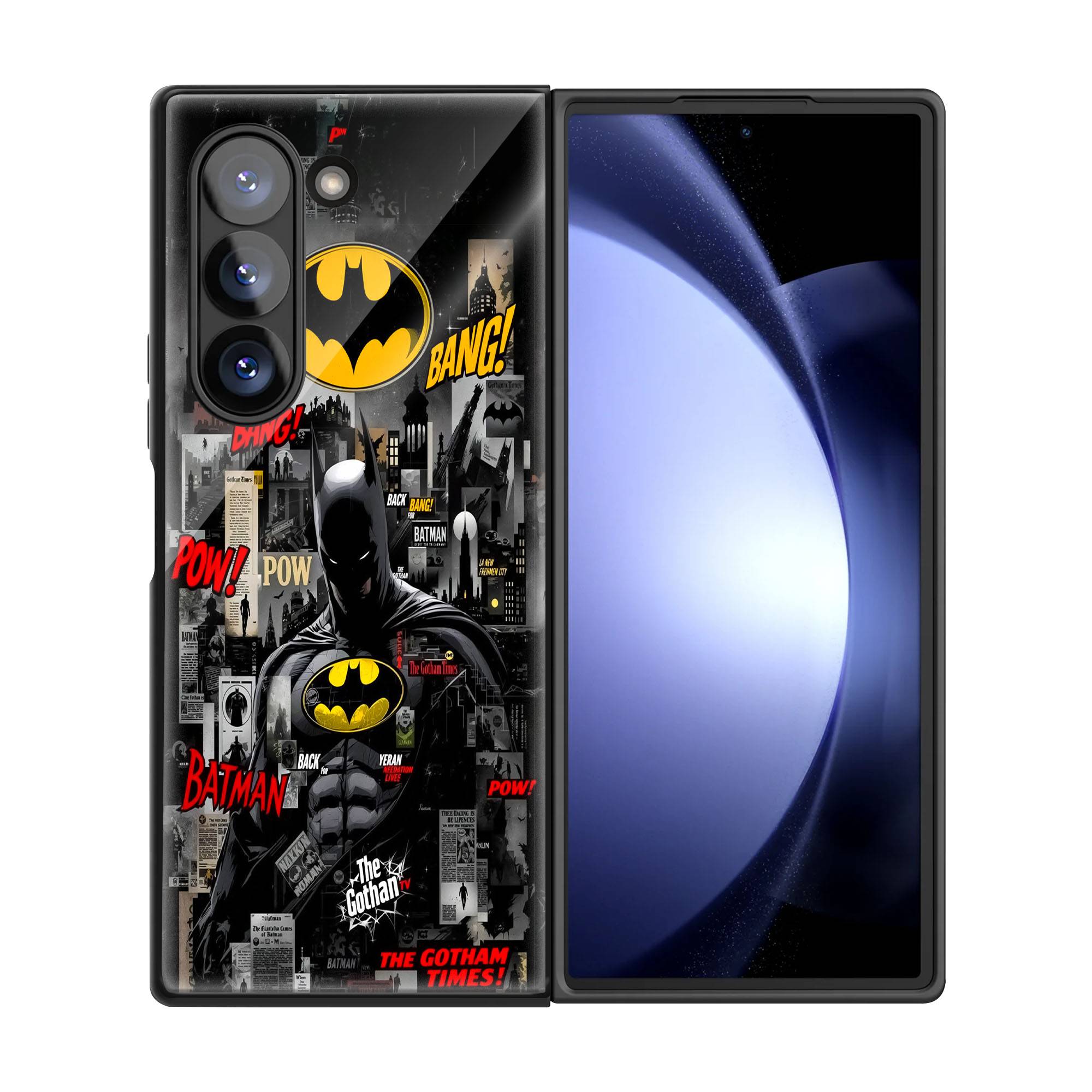 Batman Comic Book Samsung Z Fold Glass Case image 2