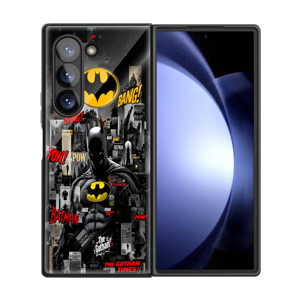 Batman Comic Book Samsung Z Fold Glass Case image 2