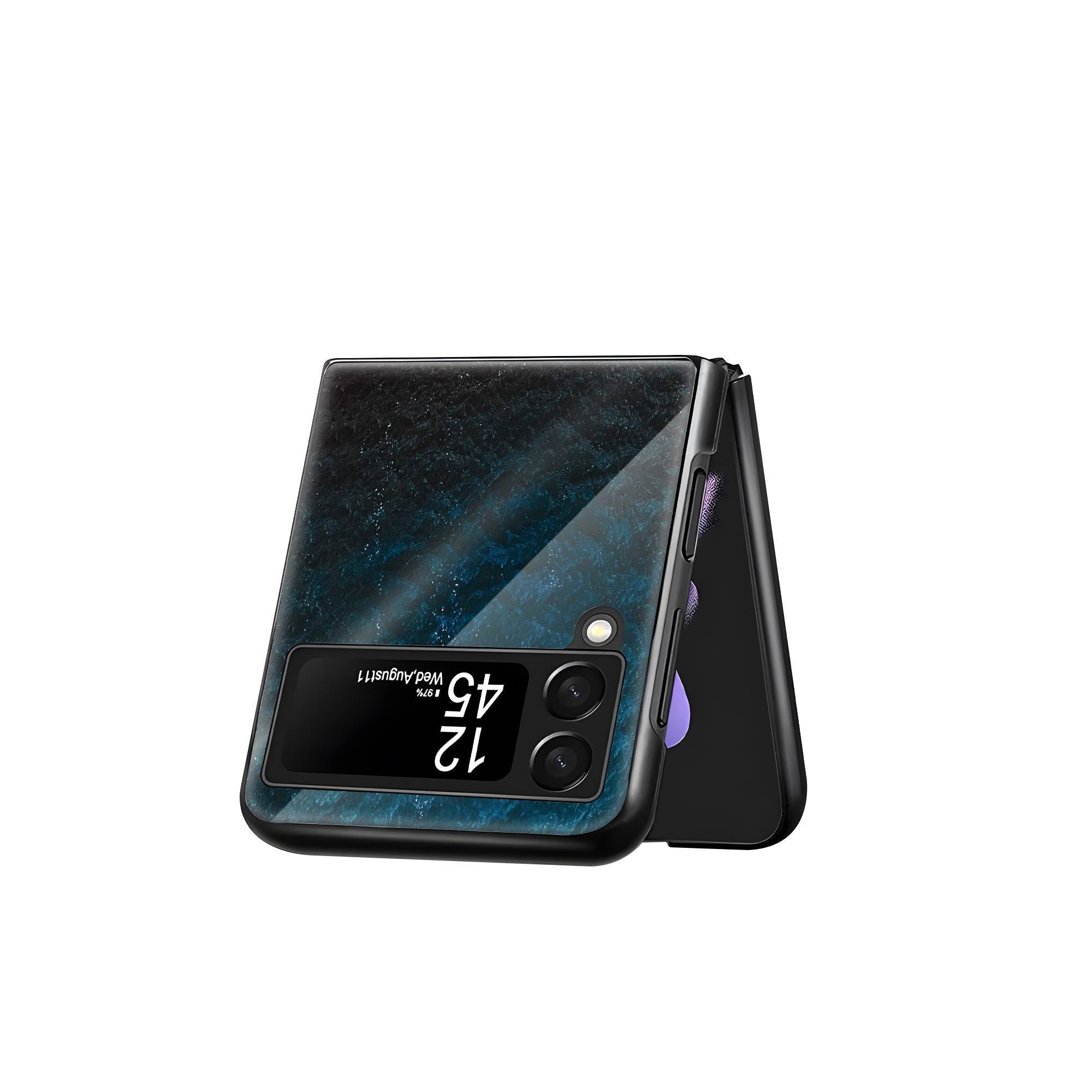 Beach Ocean Mood Samsung Z Flip Glass Case image 2