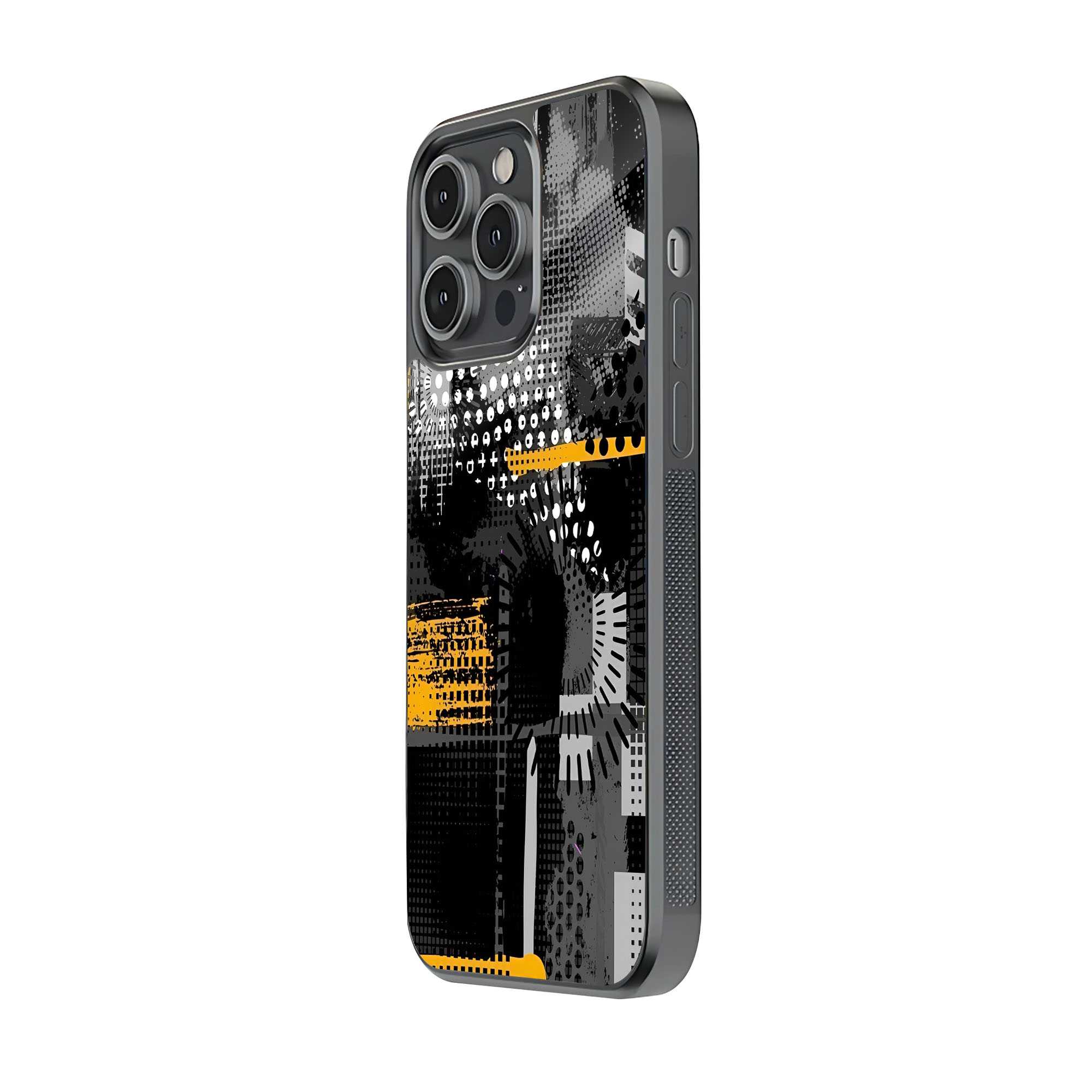 Abstract Pulse Glass Case Secondary image