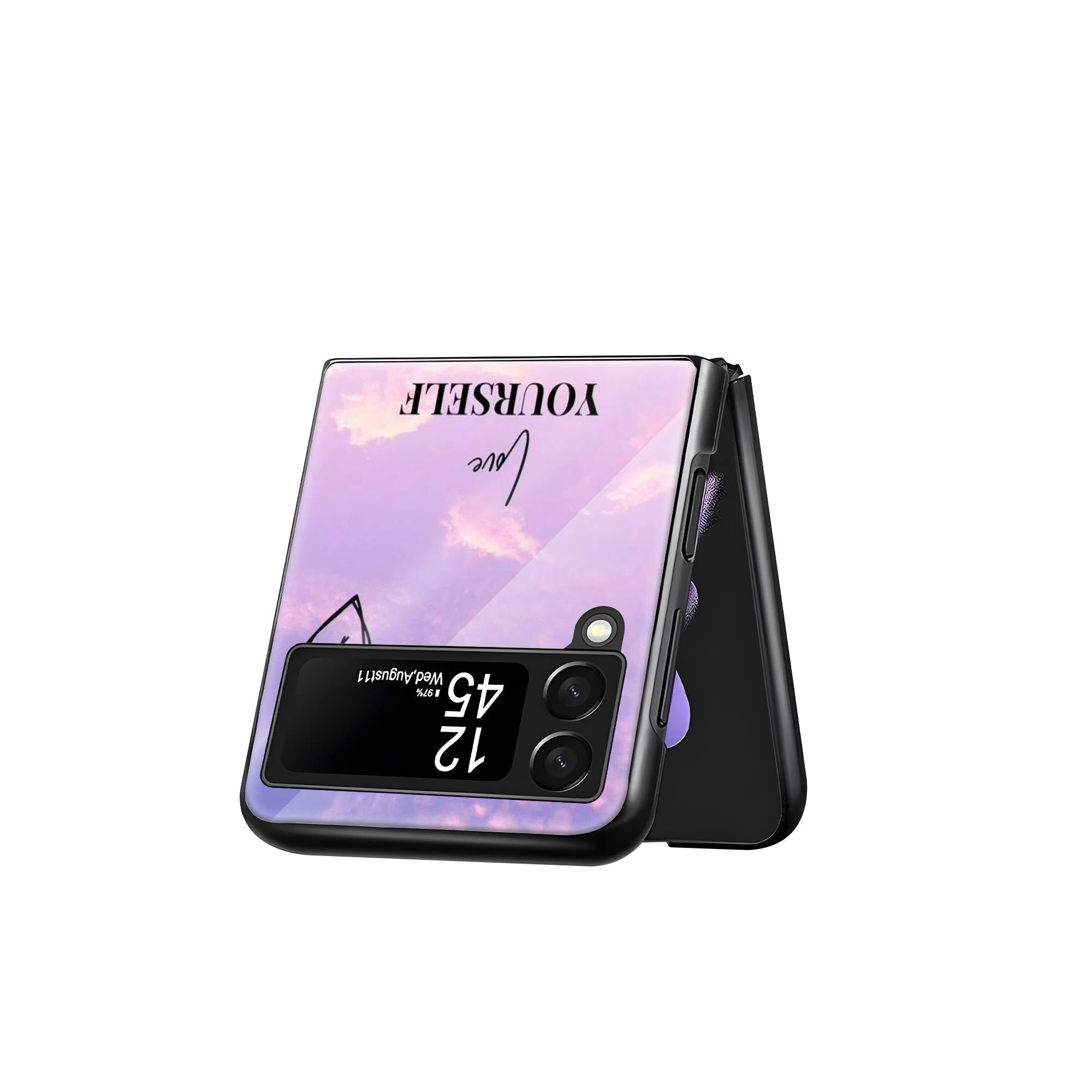 Self Love Samsung Z Flip Glass Case image 2