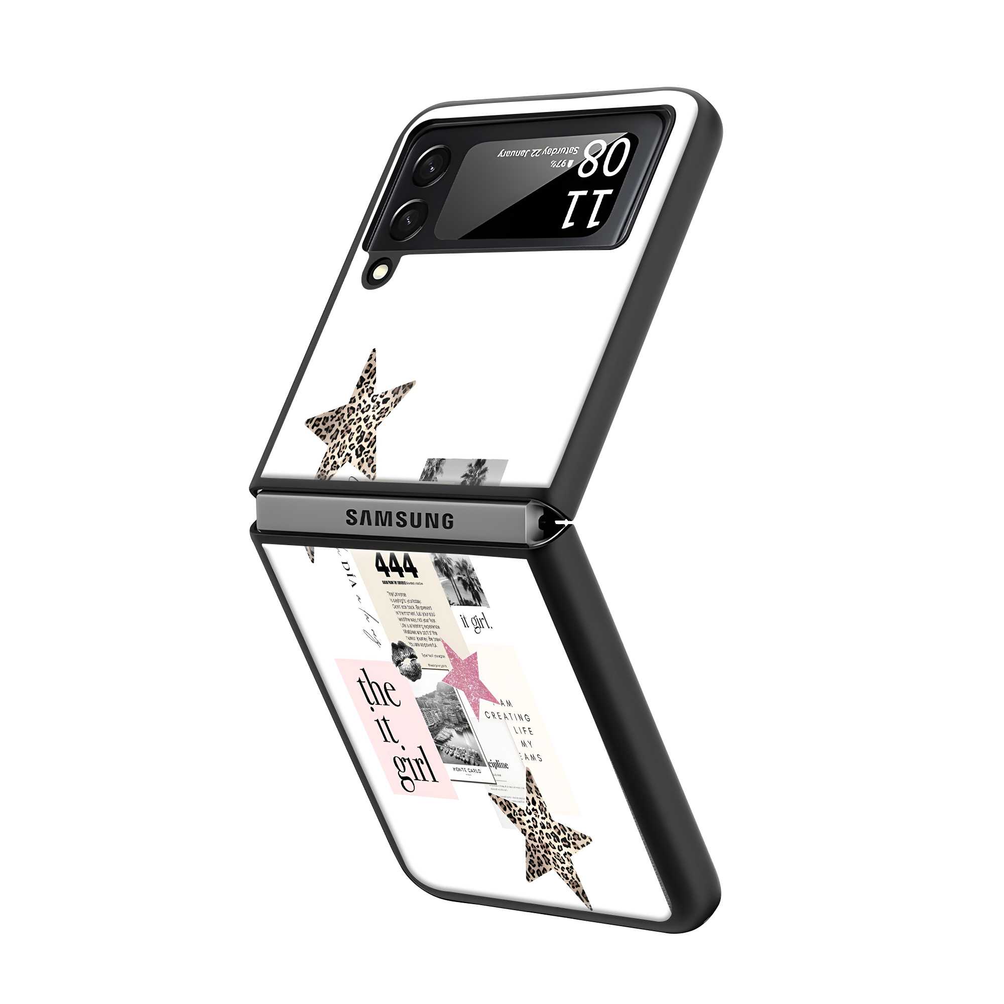 444 Energy Samsung Z Flip Glass Case