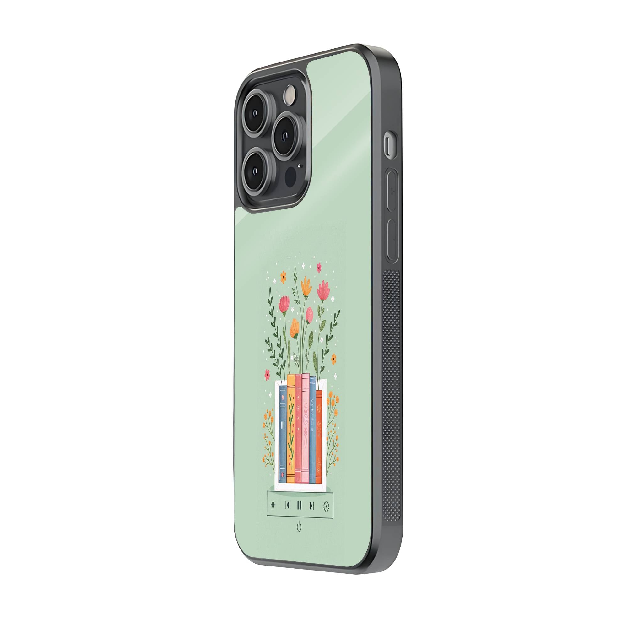 Floral Reads Glass Case Secondary image