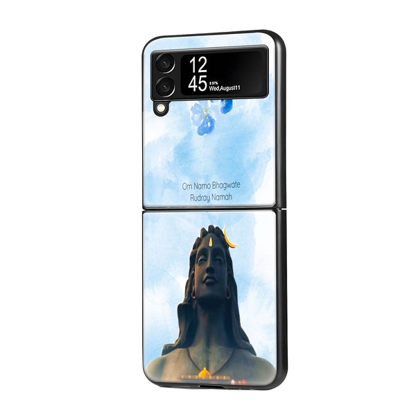Adiyogi Samsung Z Flip Glass Case image 0