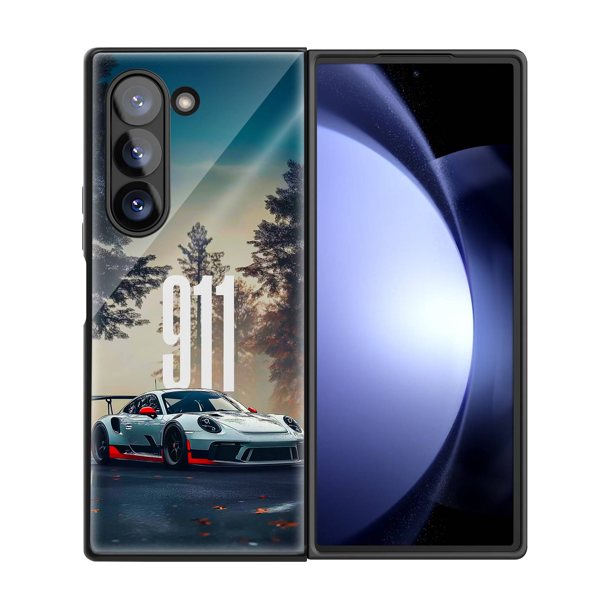 911 Legend Samsung Z Fold Glass Case image 2
