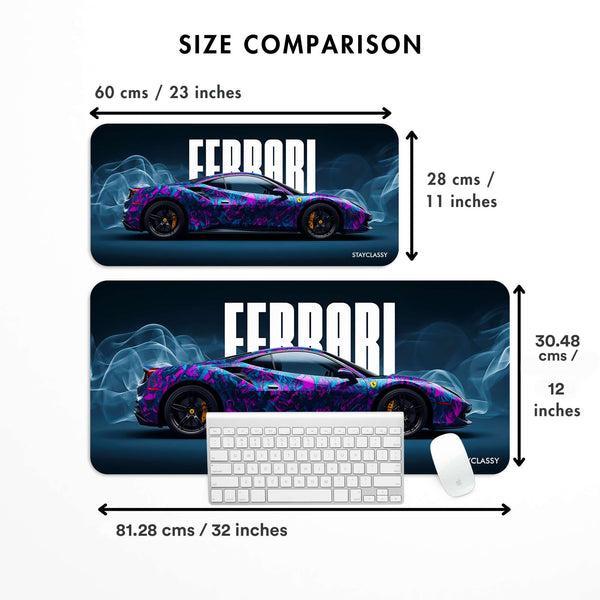 Colorful Ferrari Desk Mat image 3