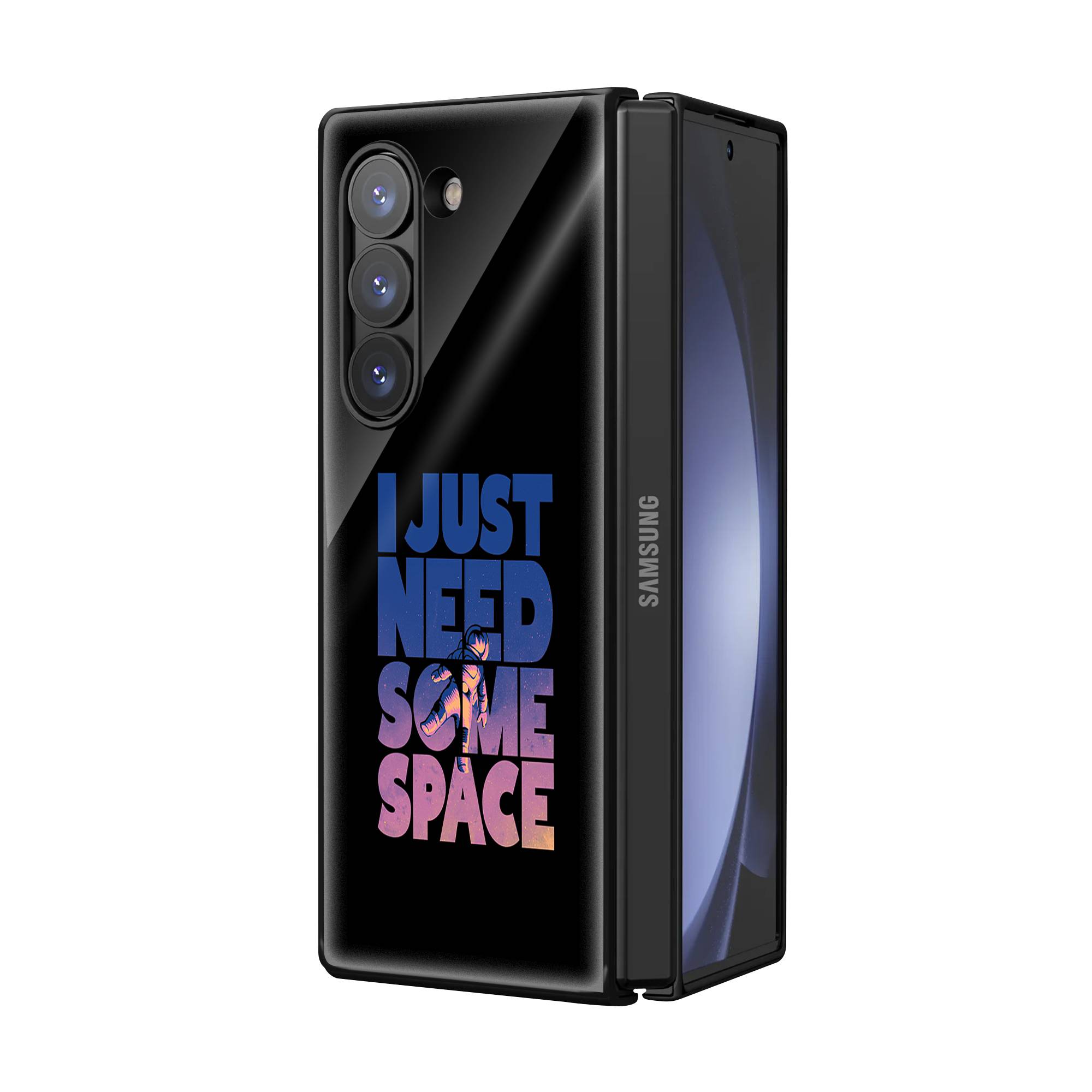I Just Need Some Space Samsung Z Fold Glass Case Secondary image