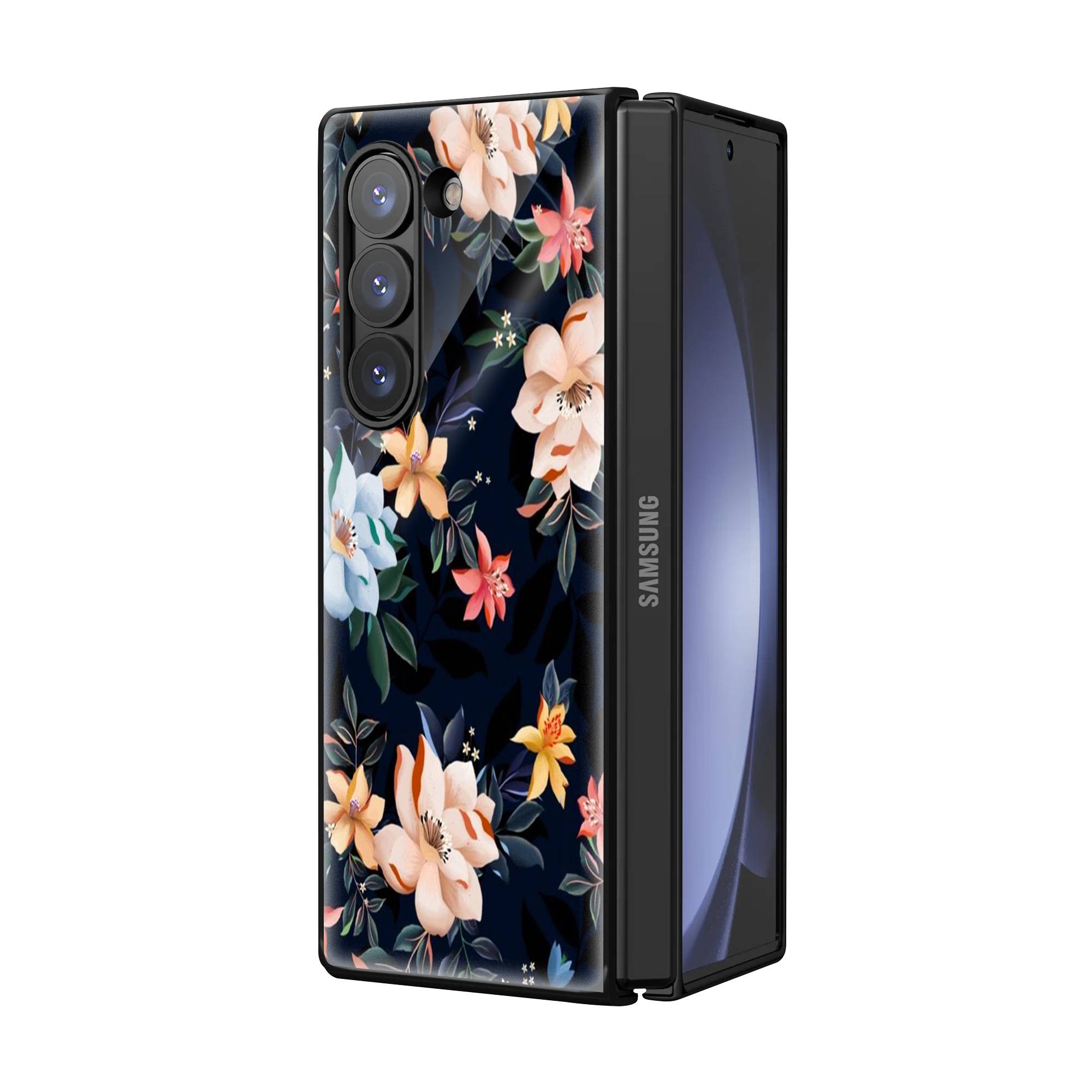 Premium Vector Floral Samsung Z Fold Glass Case Secondary image
