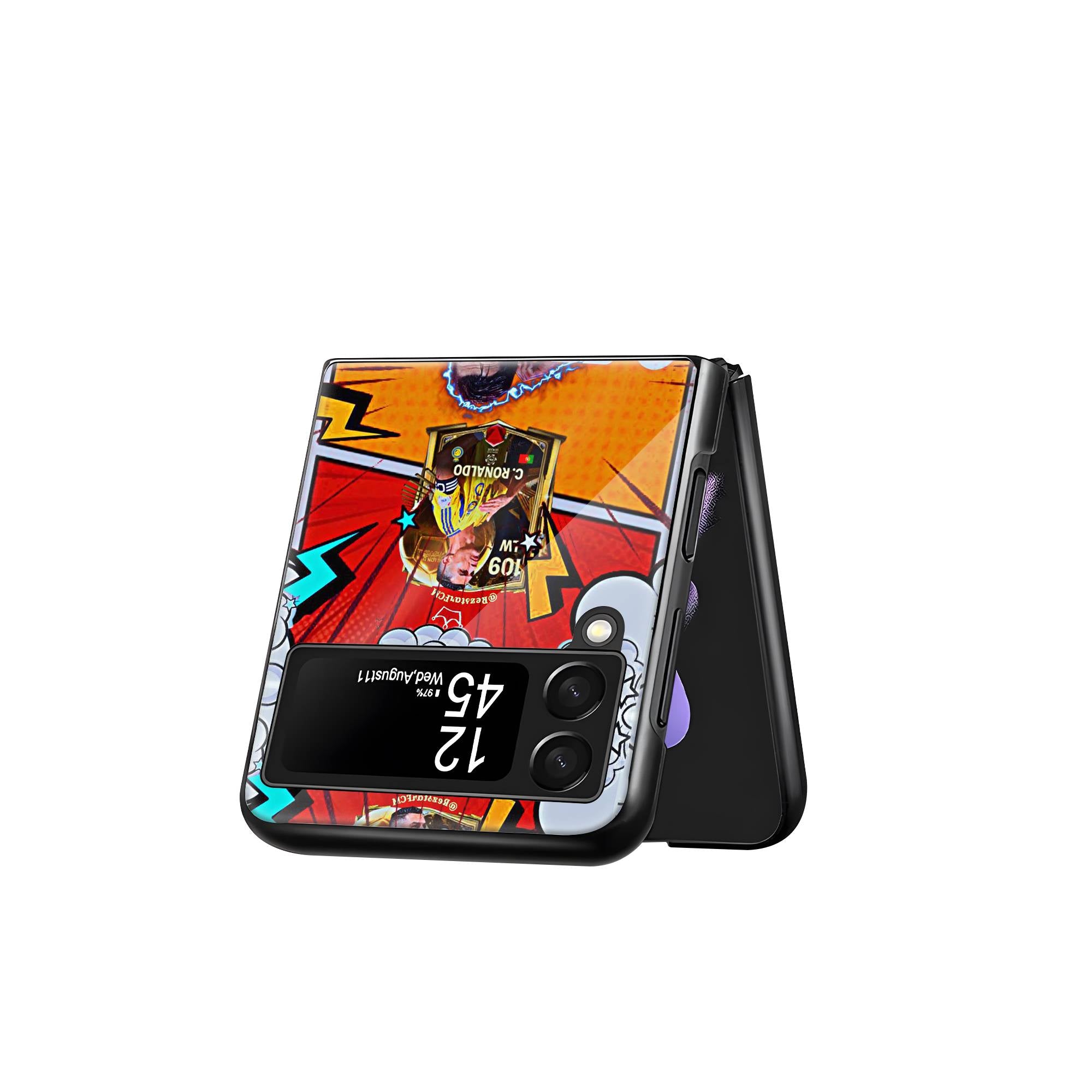 Ronaldo Samsung Z Flip Glass Case image 2
