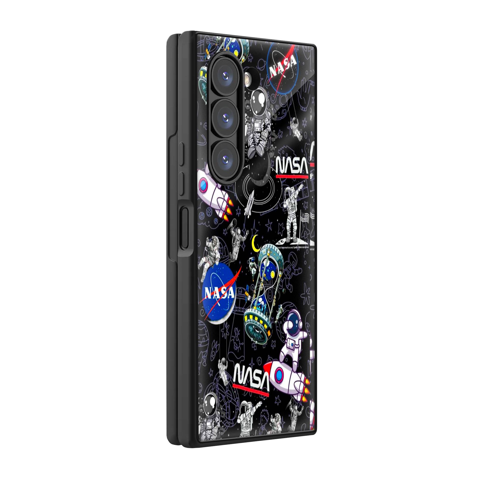 Space Aesthetic Samsung Z Fold Glass Case image 0 Main image