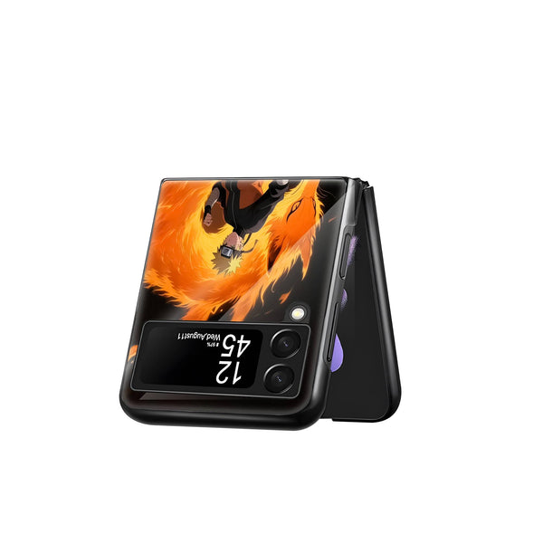 Dynamic Anime Samsung Z Flip Glass Case image 2
