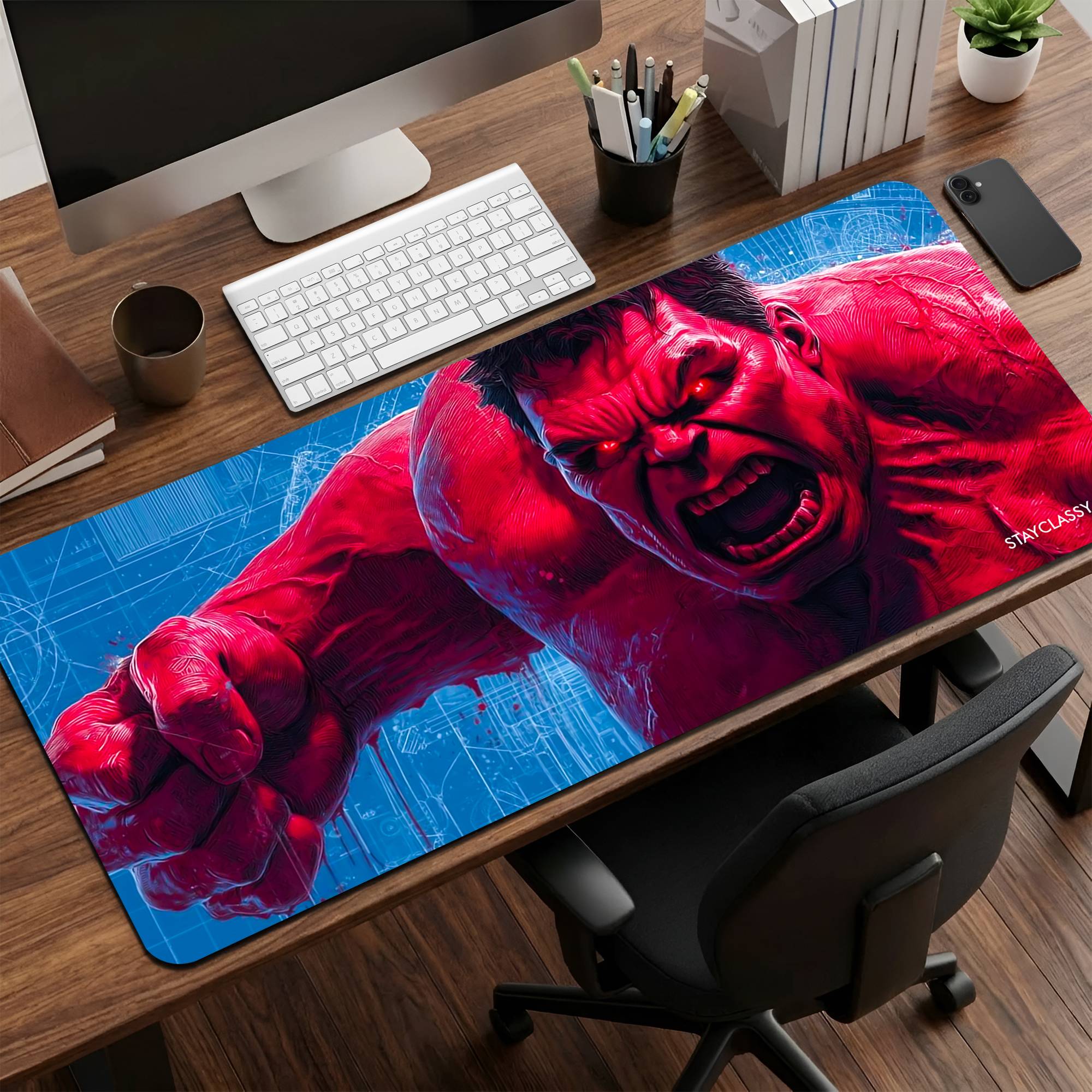Red Hulk Desk Mat image 0 Main image