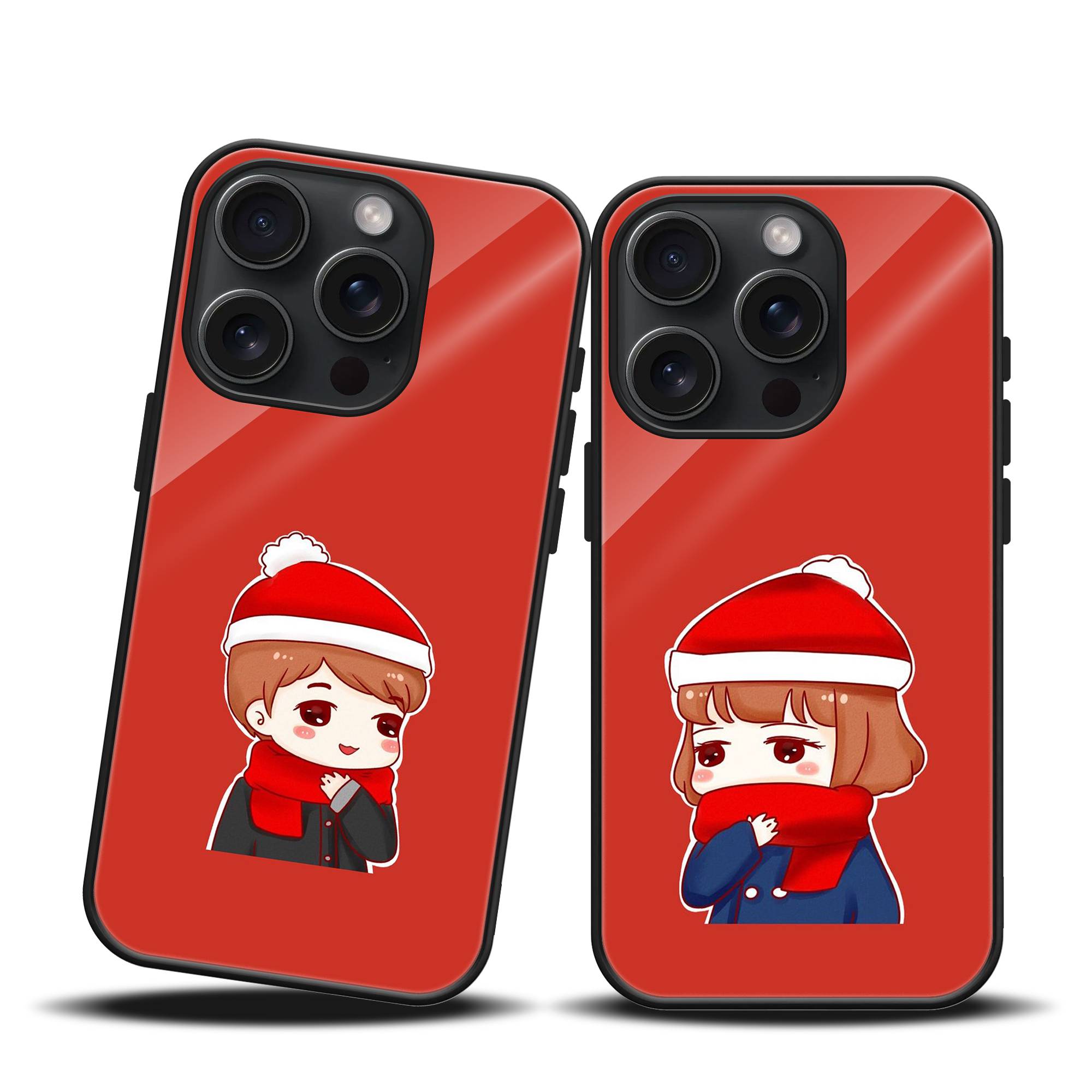 Winter Love Couple Mobile Case image 0