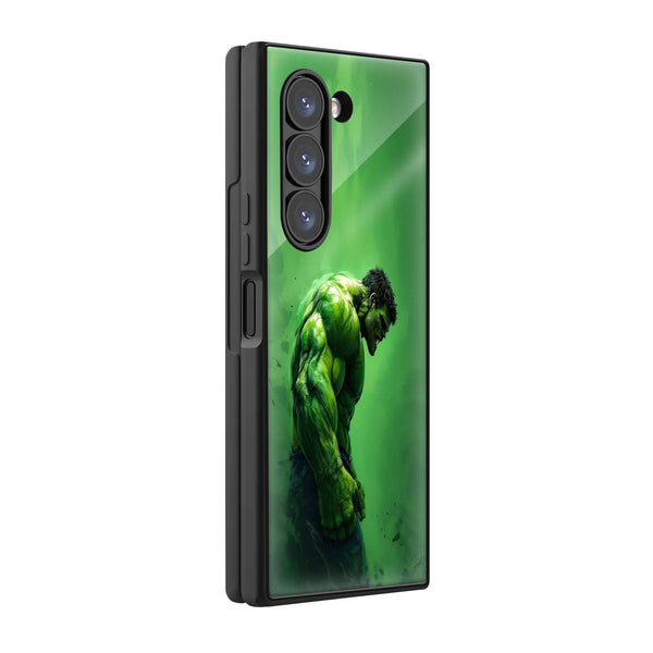 Savage Hulk Samsung Z Fold Glass Case image 0