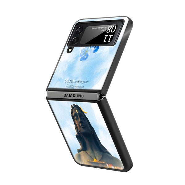 Adiyogi Samsung Z Flip Glass Case image 1