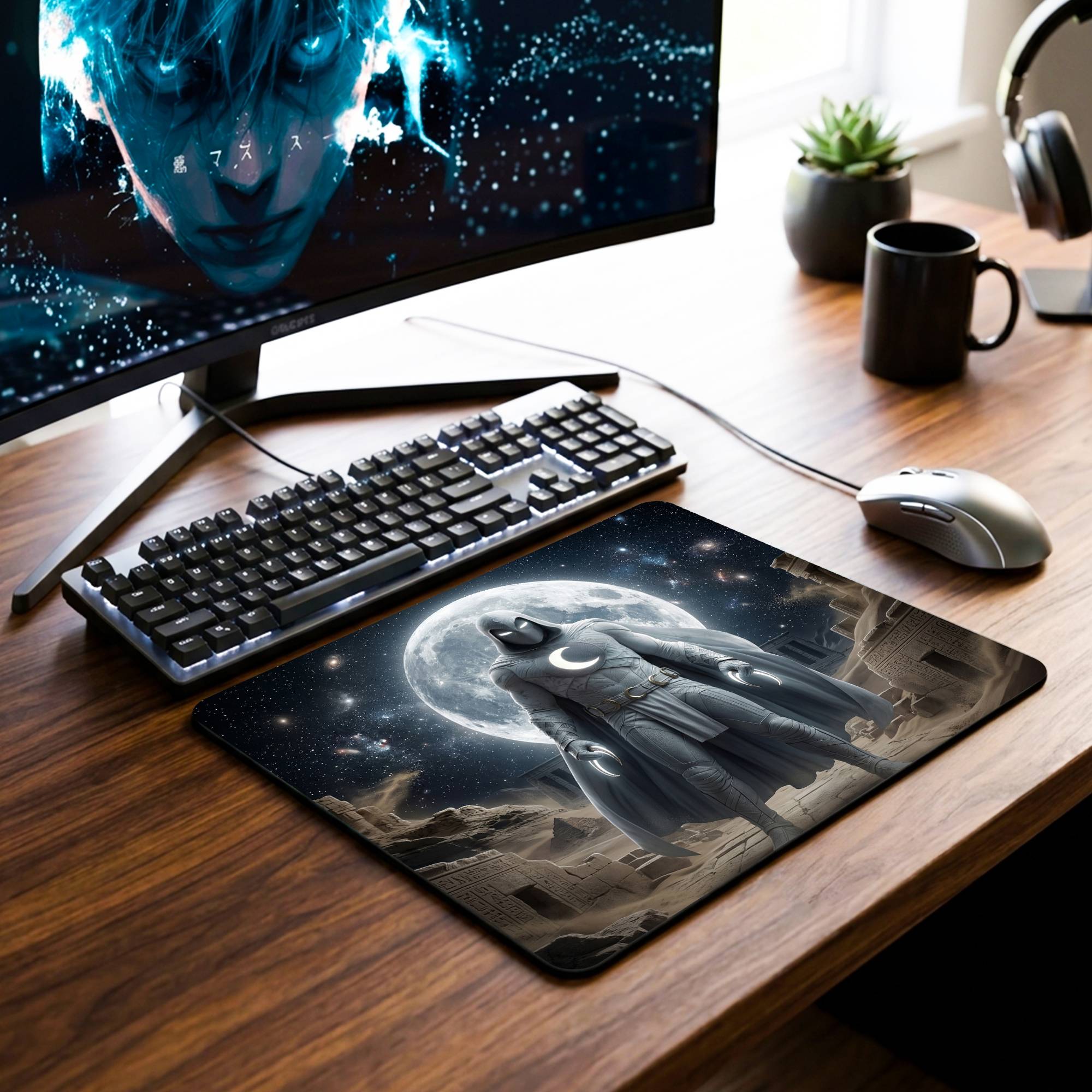 Moon Knight Desk Mat - 7.5 x 9 Inch image