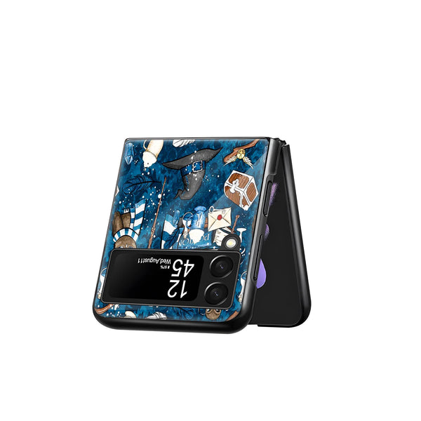 Blue Galaxy Samsung Z Flip Glass Case image 2