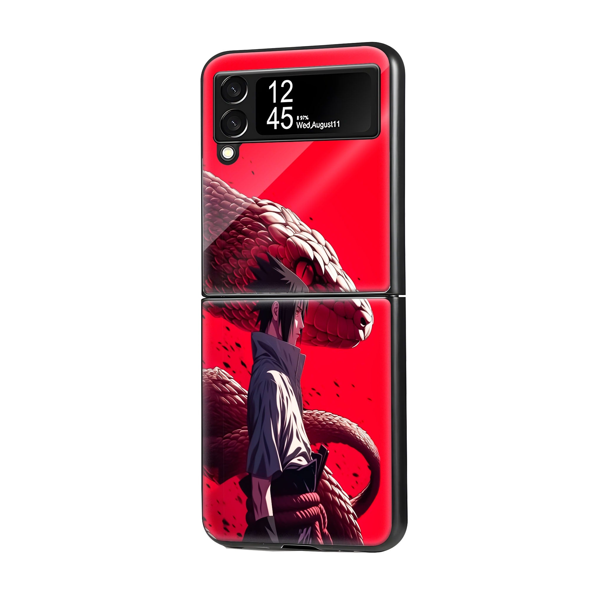 Sasuke Uchiha Samsung Z Flip Glass Case image 0