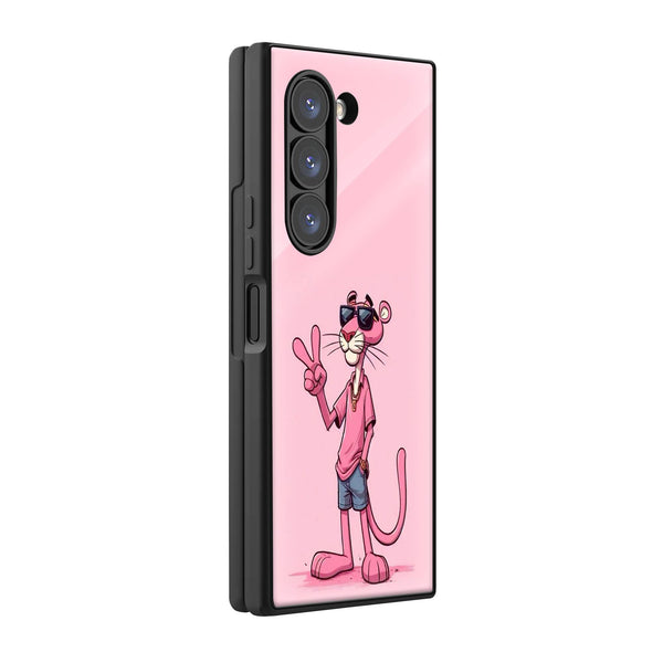 Pink Panther Samsung Z Fold Glass Case image 0