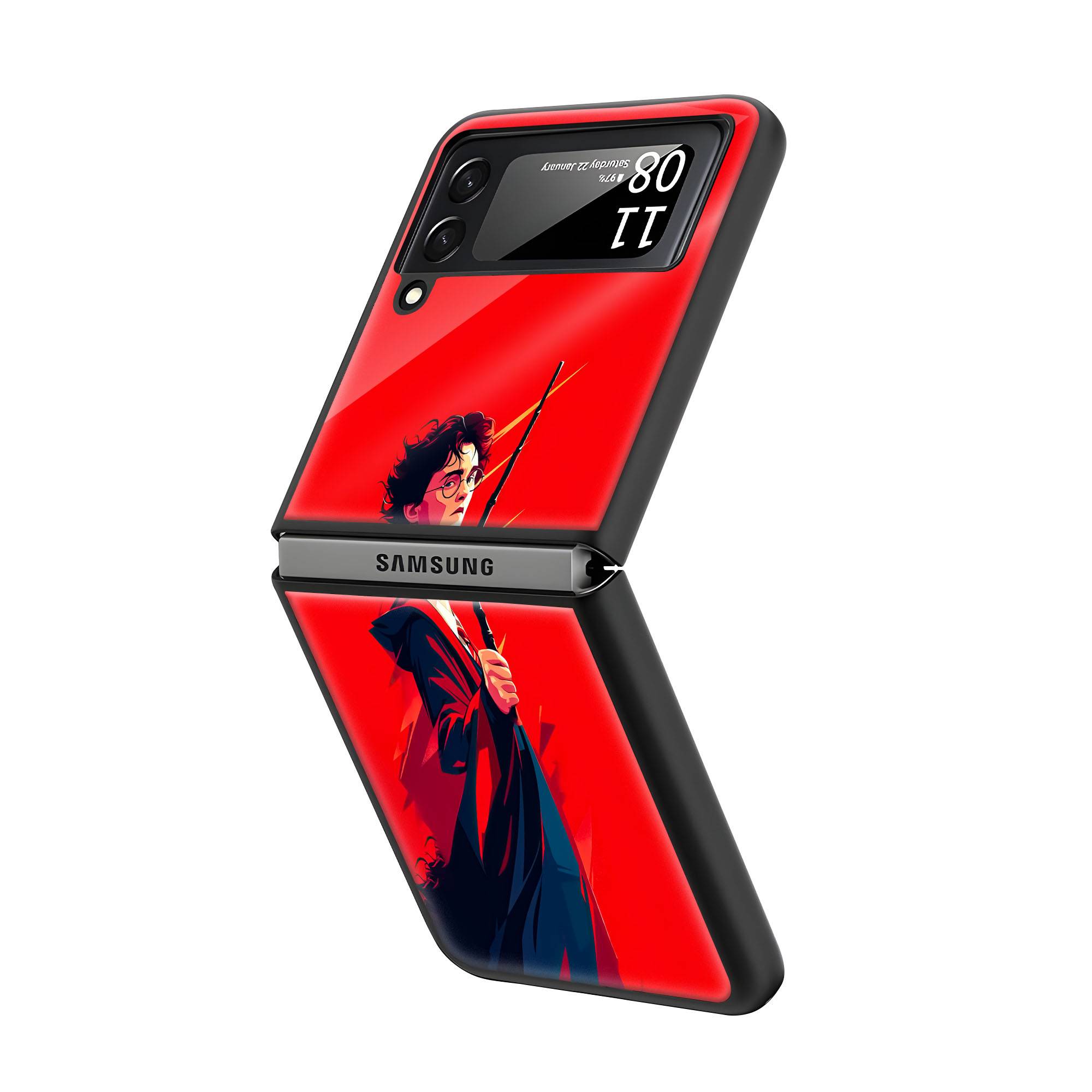 Dynamic Harry Potter Samsung Z Flip Glass Case image 1