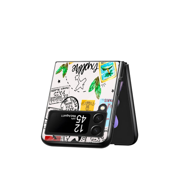 Explore The World Samsung Z Flip Glass Case image 2