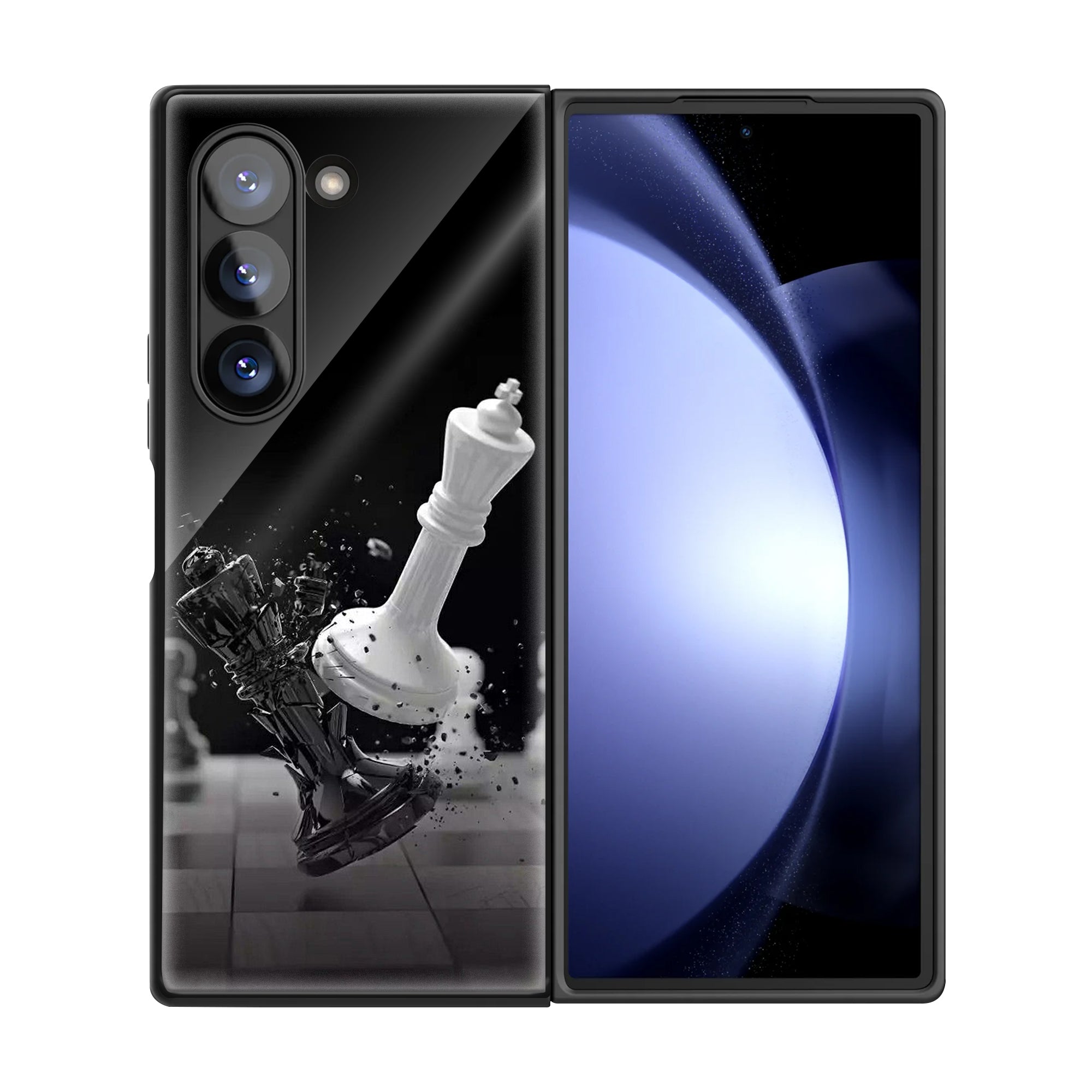 Chess Artistic Samsung Z Fold Glass Case image 2
