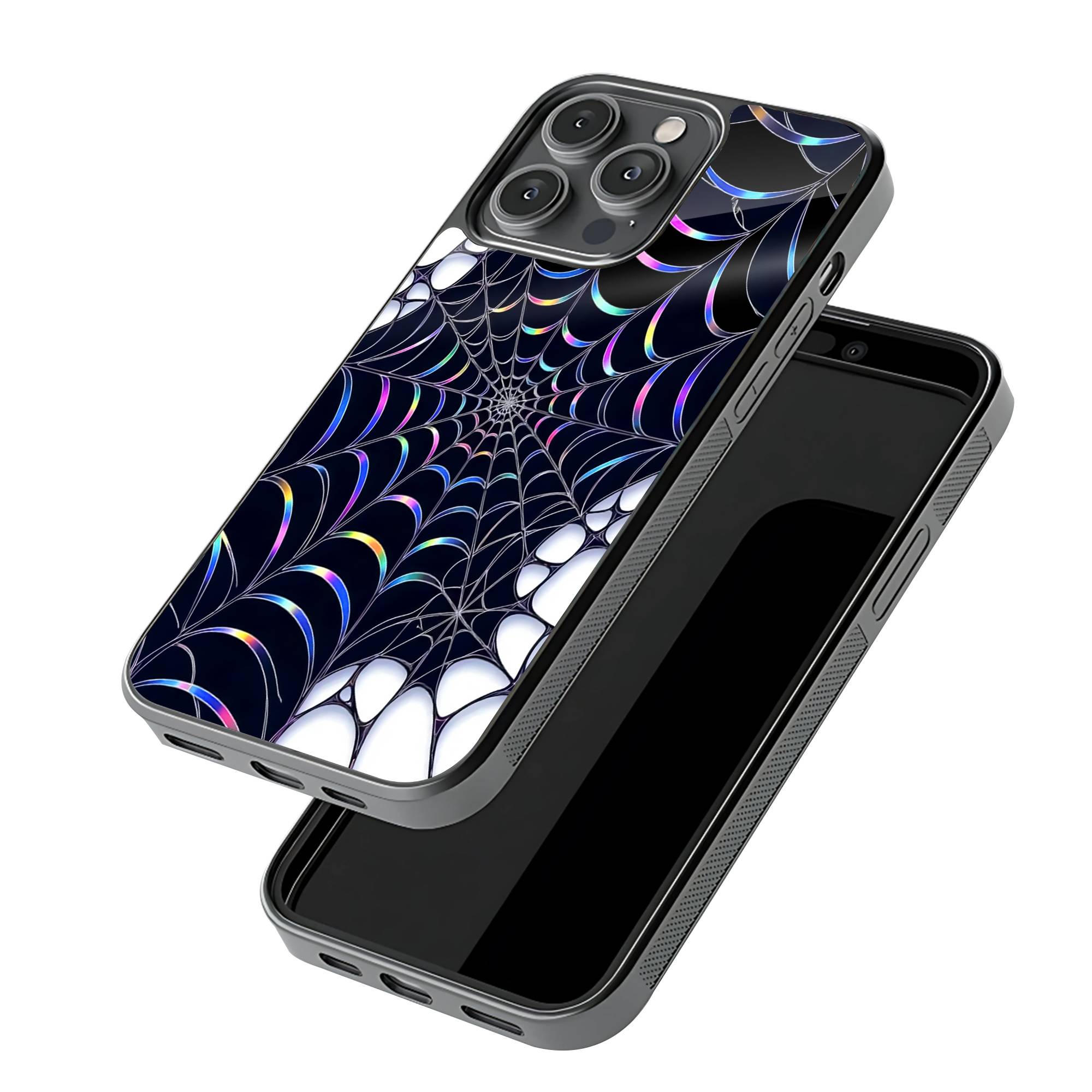 Holographic Web Glass Case image 2