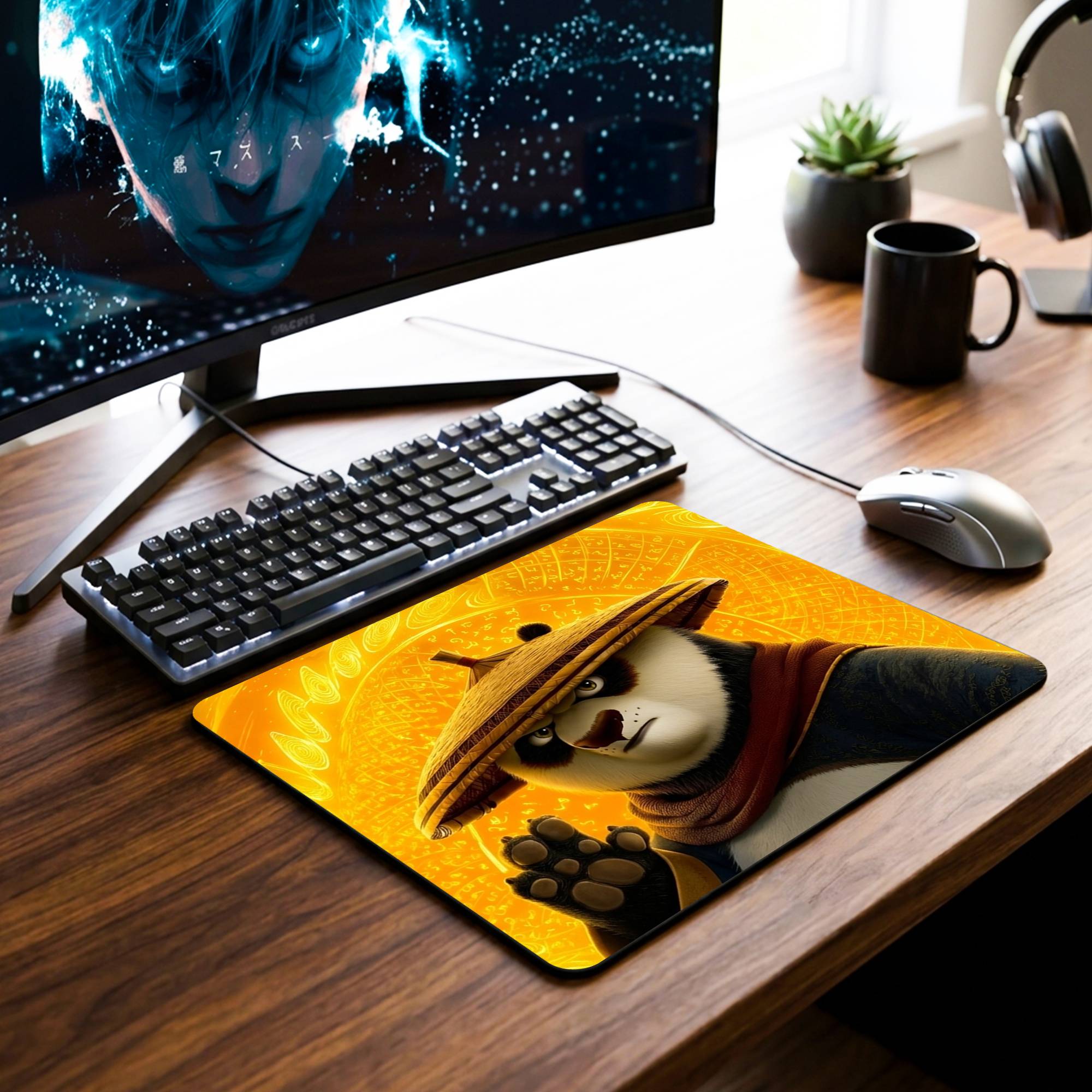 Kung Fu Panda Desk Mat - 7.5 x 9 Inch image