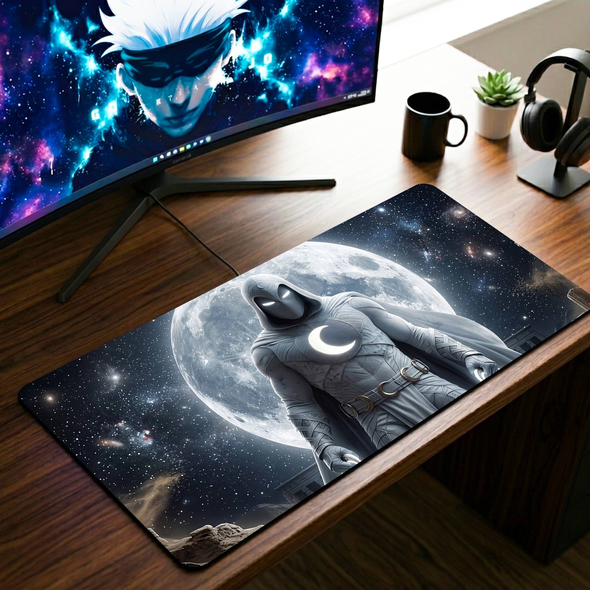 Moon Knight Desk Mat - 11 x 23 Inch image