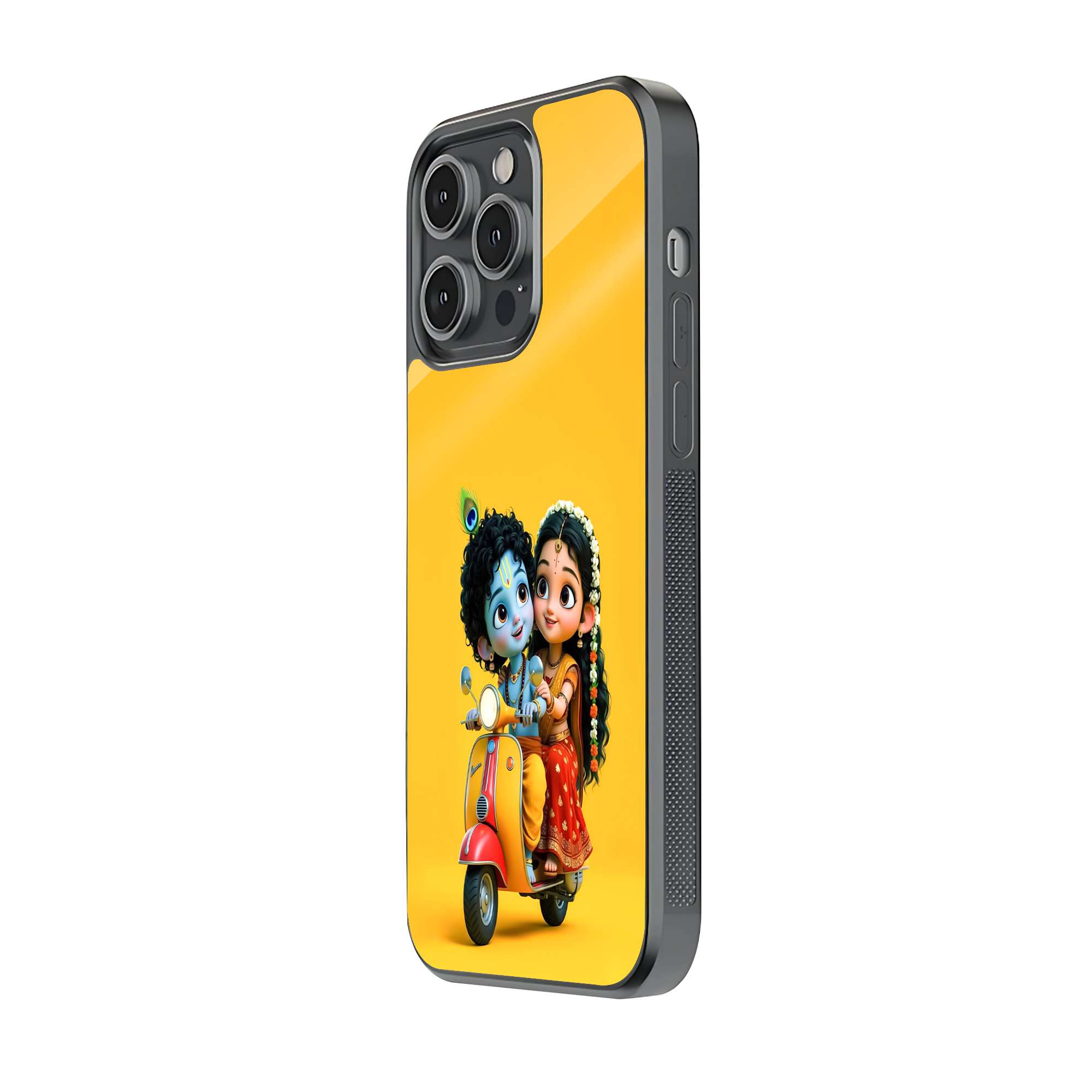 Little Krishna Ride Glass Case Secondary image