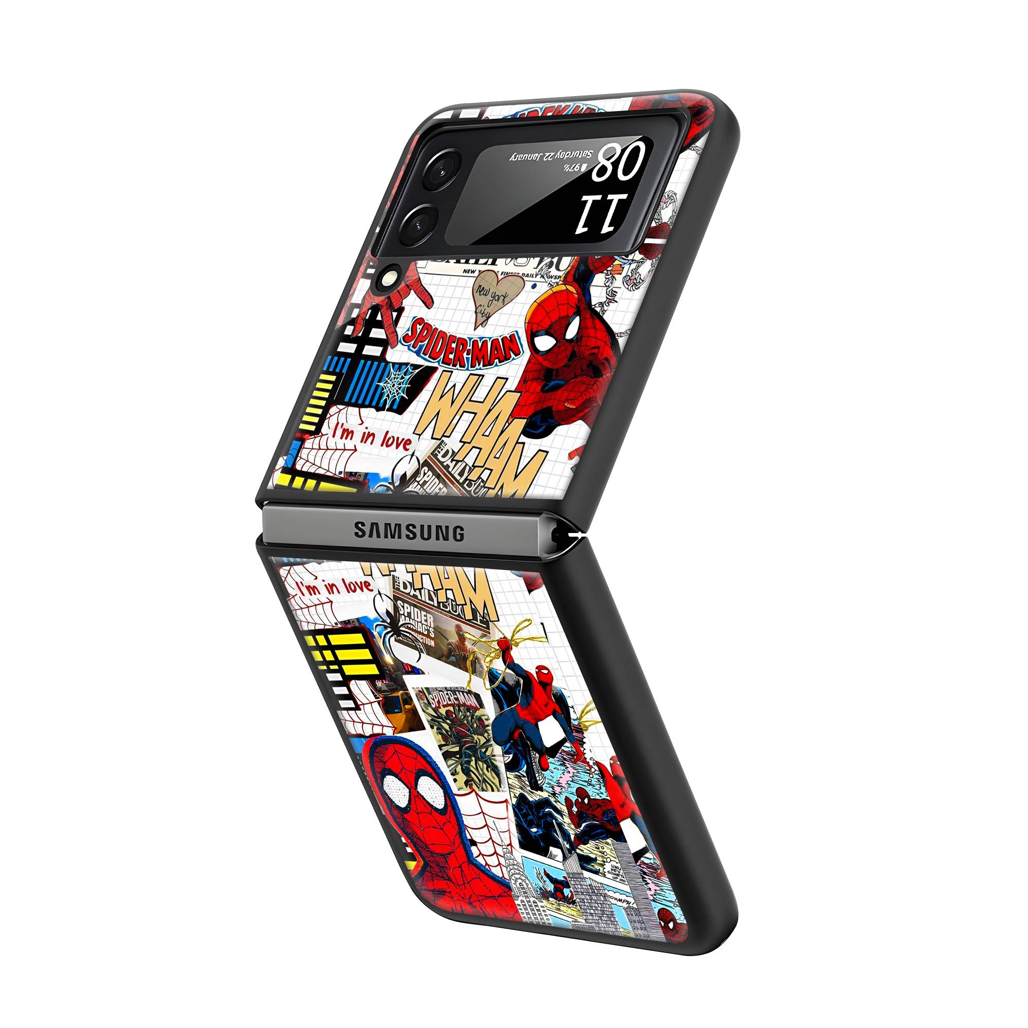 Spider Man Samsung Z Flip Glass Case Secondary image