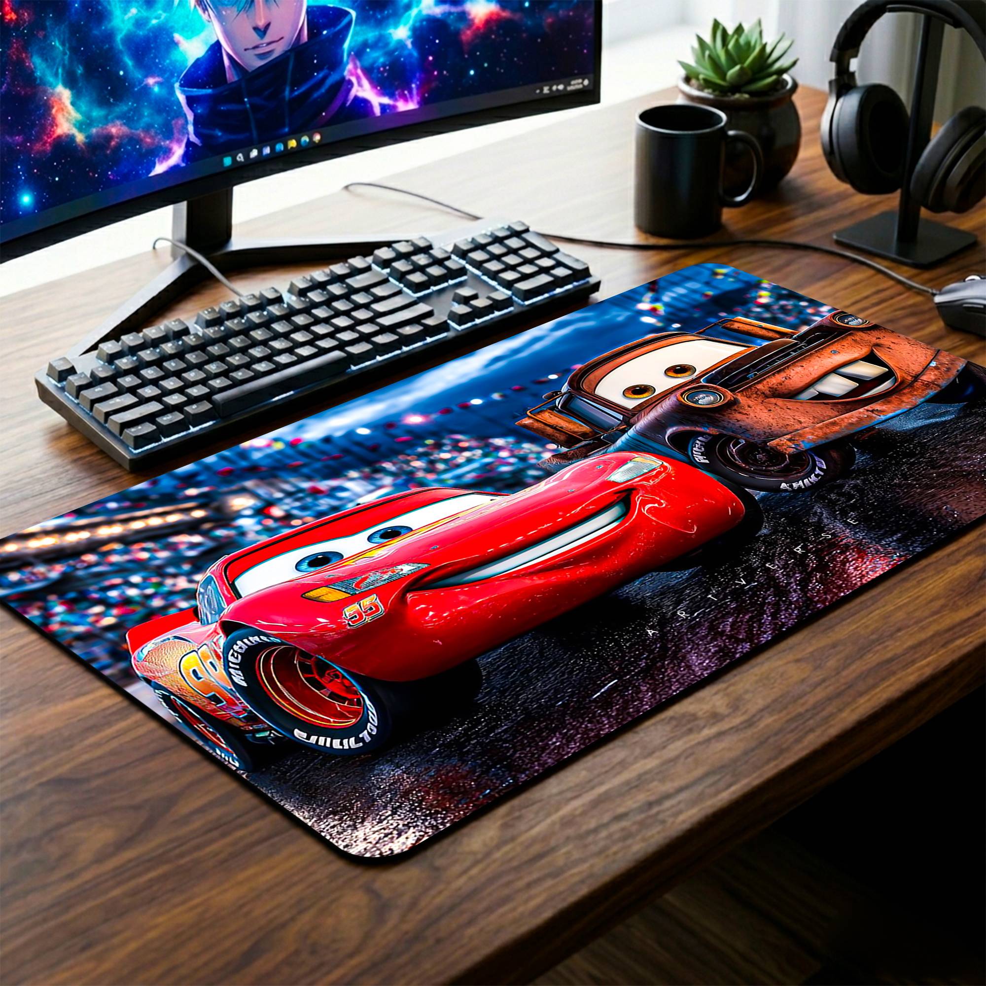 Lightning McQueen Desk Mat - 14 x 23 Inch image
