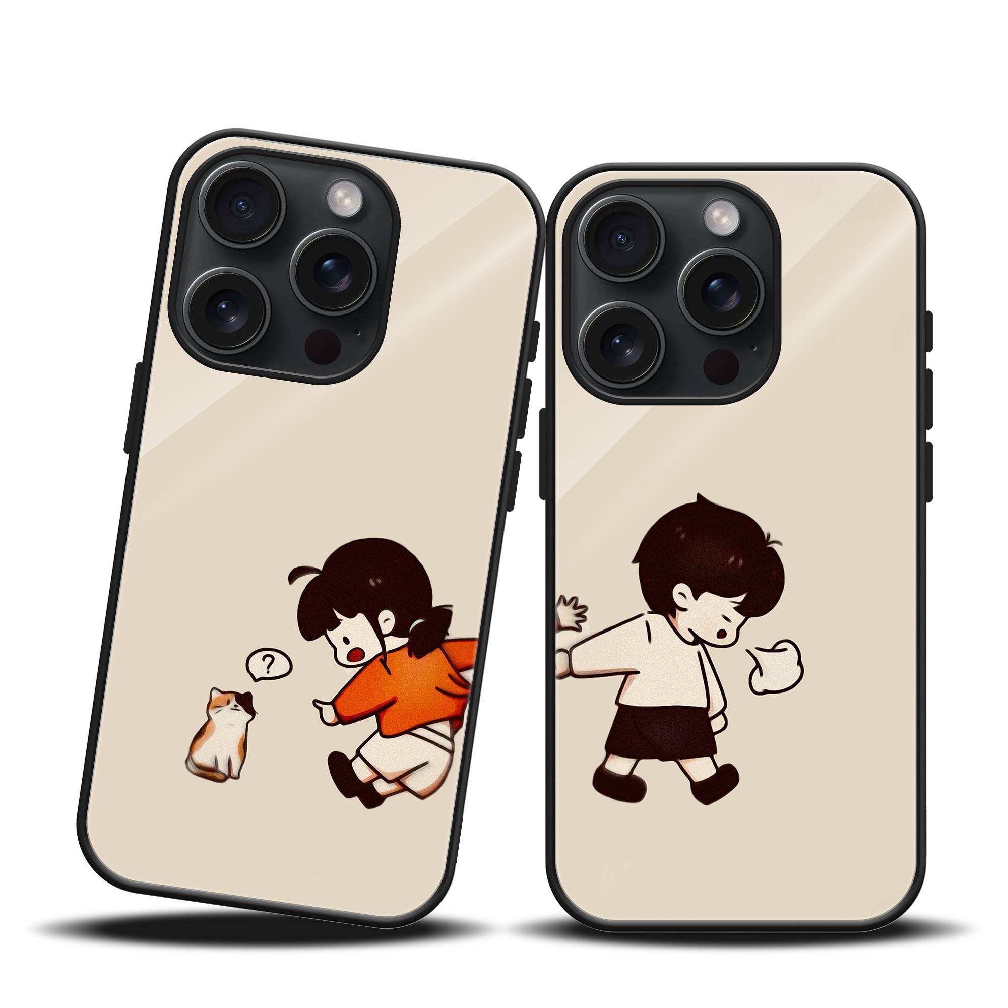 Curious Cat Couple Mobile Case image 0 Main image