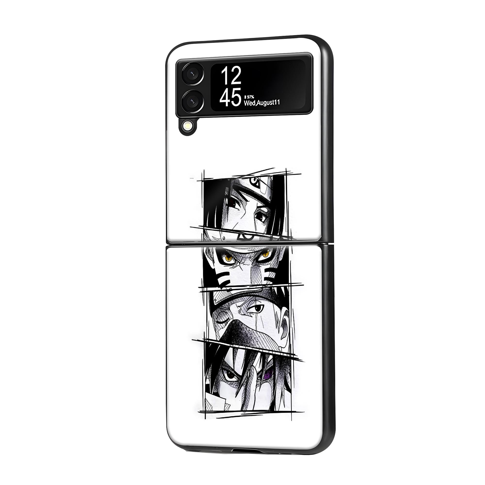 Naruto Eyes Samsung Z Flip Glass Case image 0 Main image