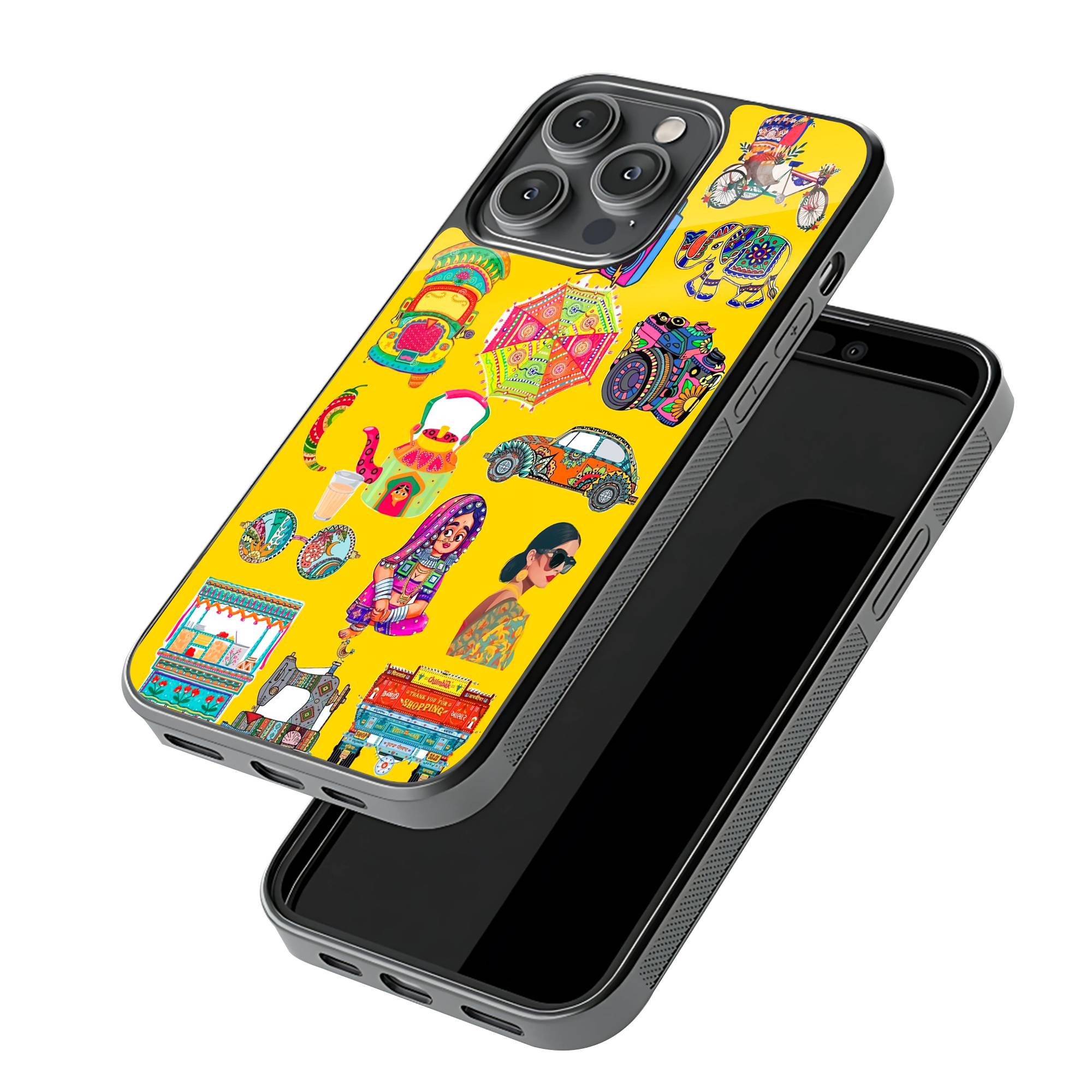 Desi Sticker Art Glass Case image 2