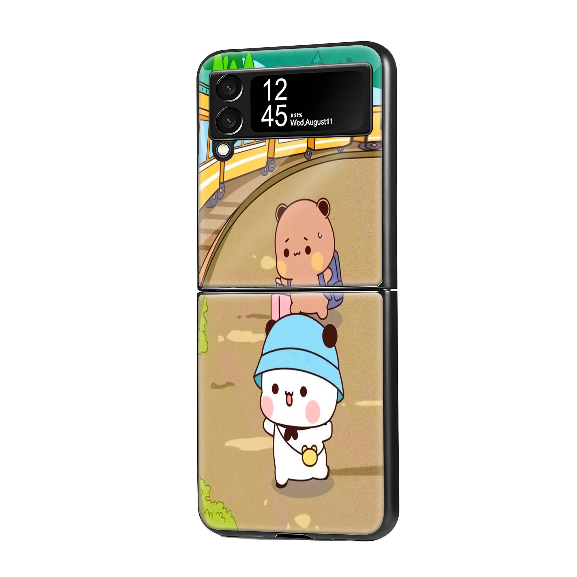 Bubu Dudu Samsung Z Flip Glass Case image 0