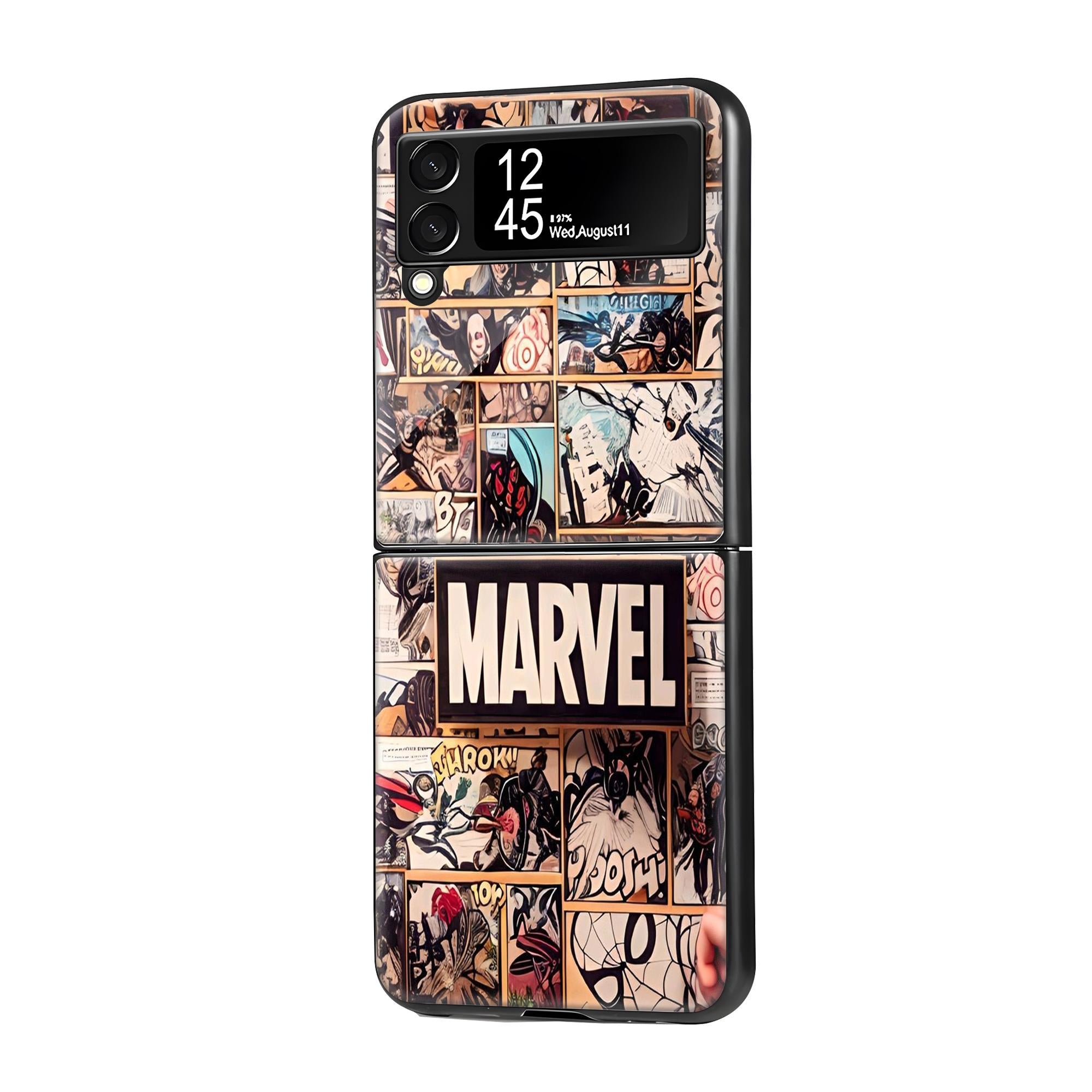 Marvel Edition Samsung Z Flip Glass Case image 0 Main image