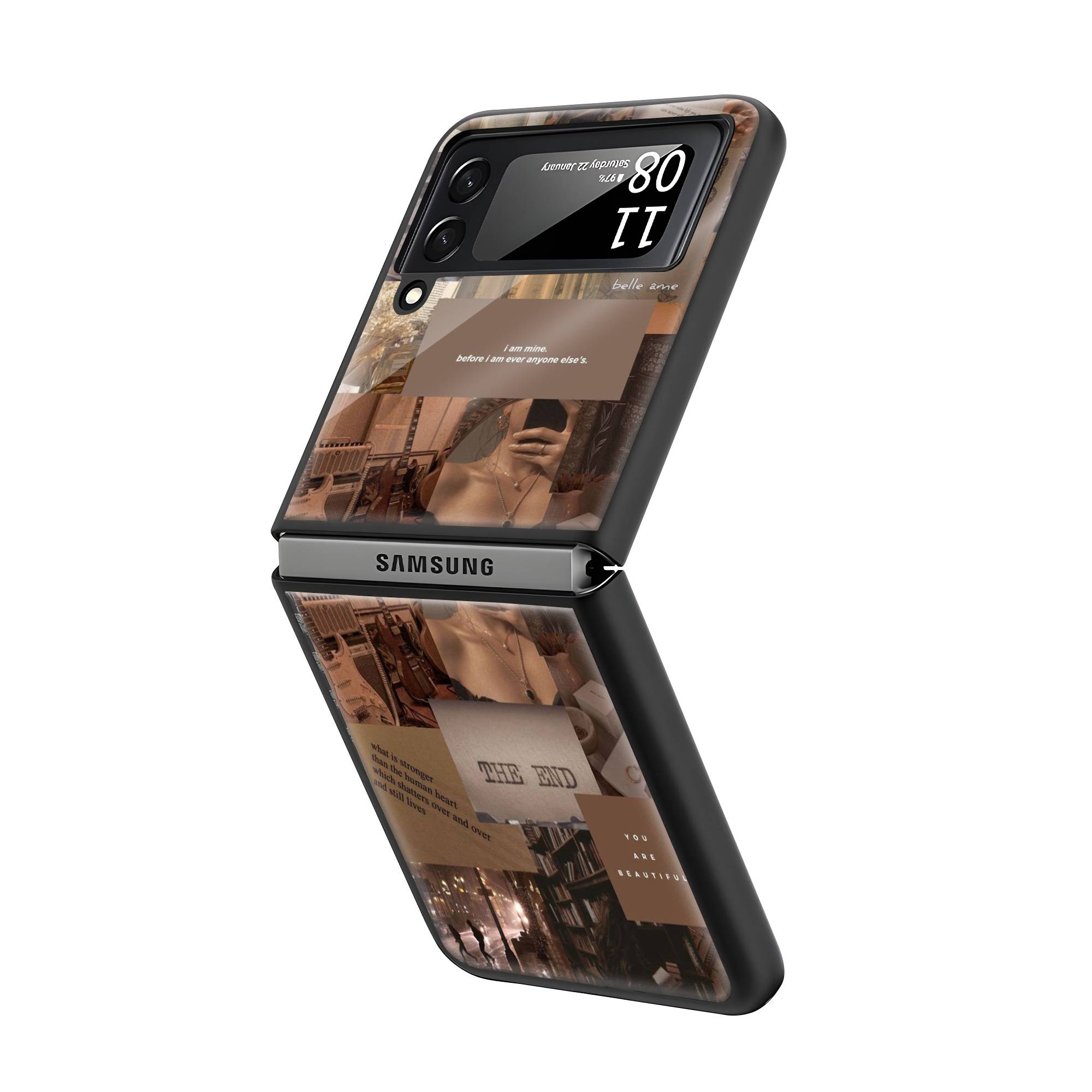 Addicted Samsung Z Flip Glass Case Secondary image