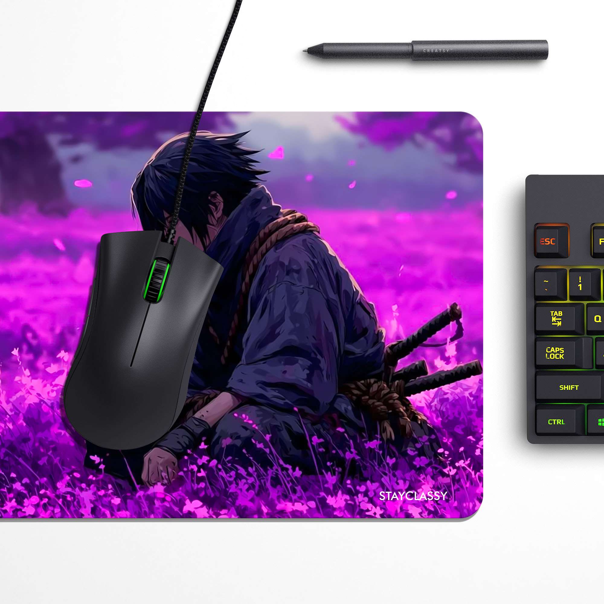 Sasuke Uchiha Desk Mat image 2