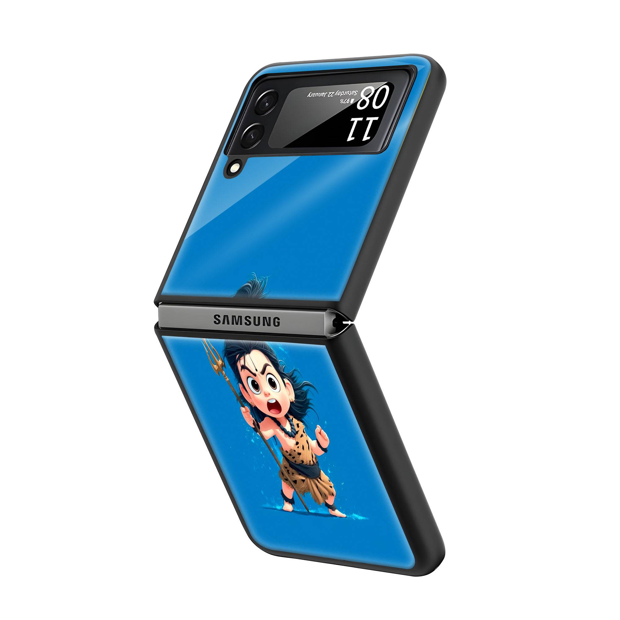 Little Rudra Samsung Z Flip Glass Case Secondary image
