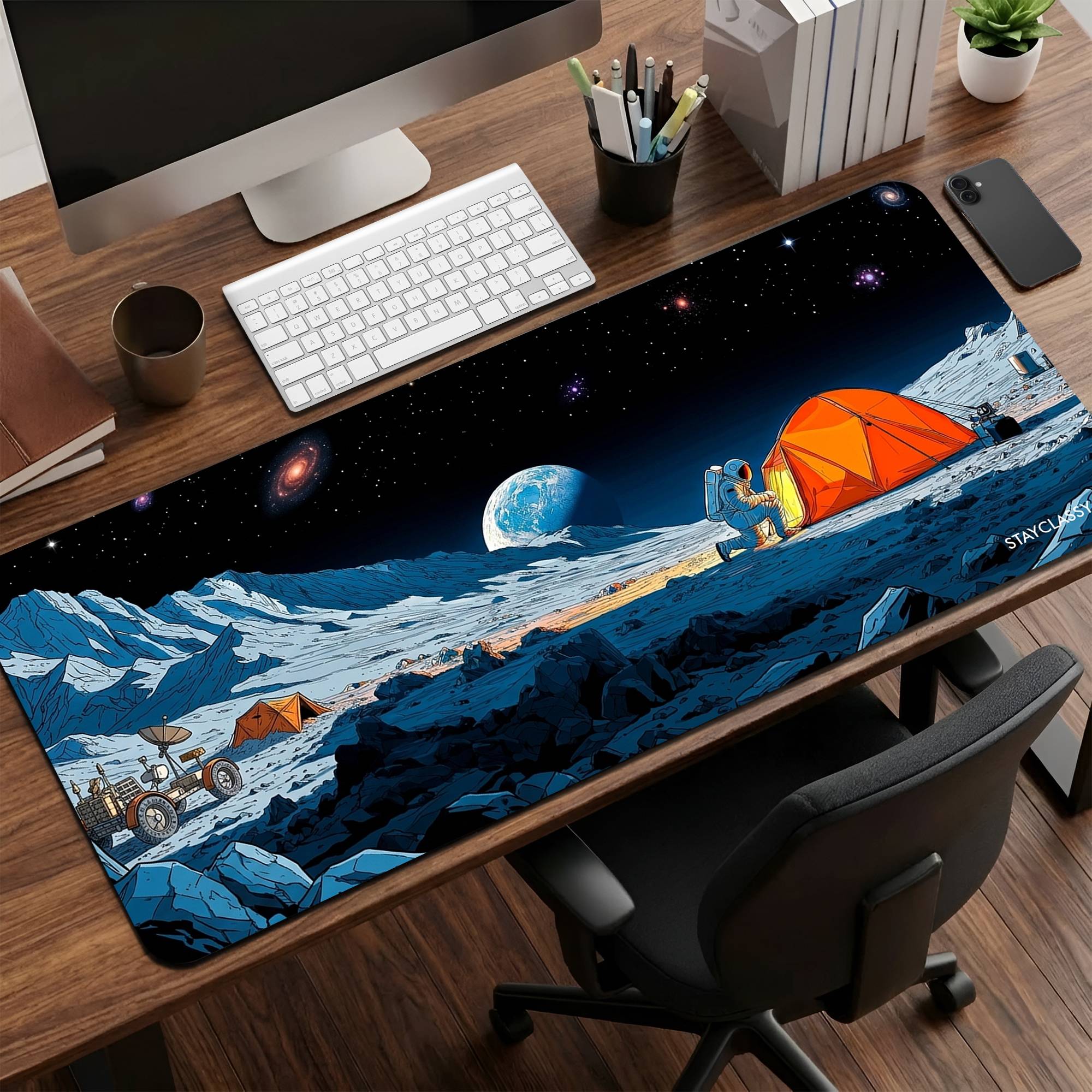 Astronaut Camping Desk Mat image 0 Main image