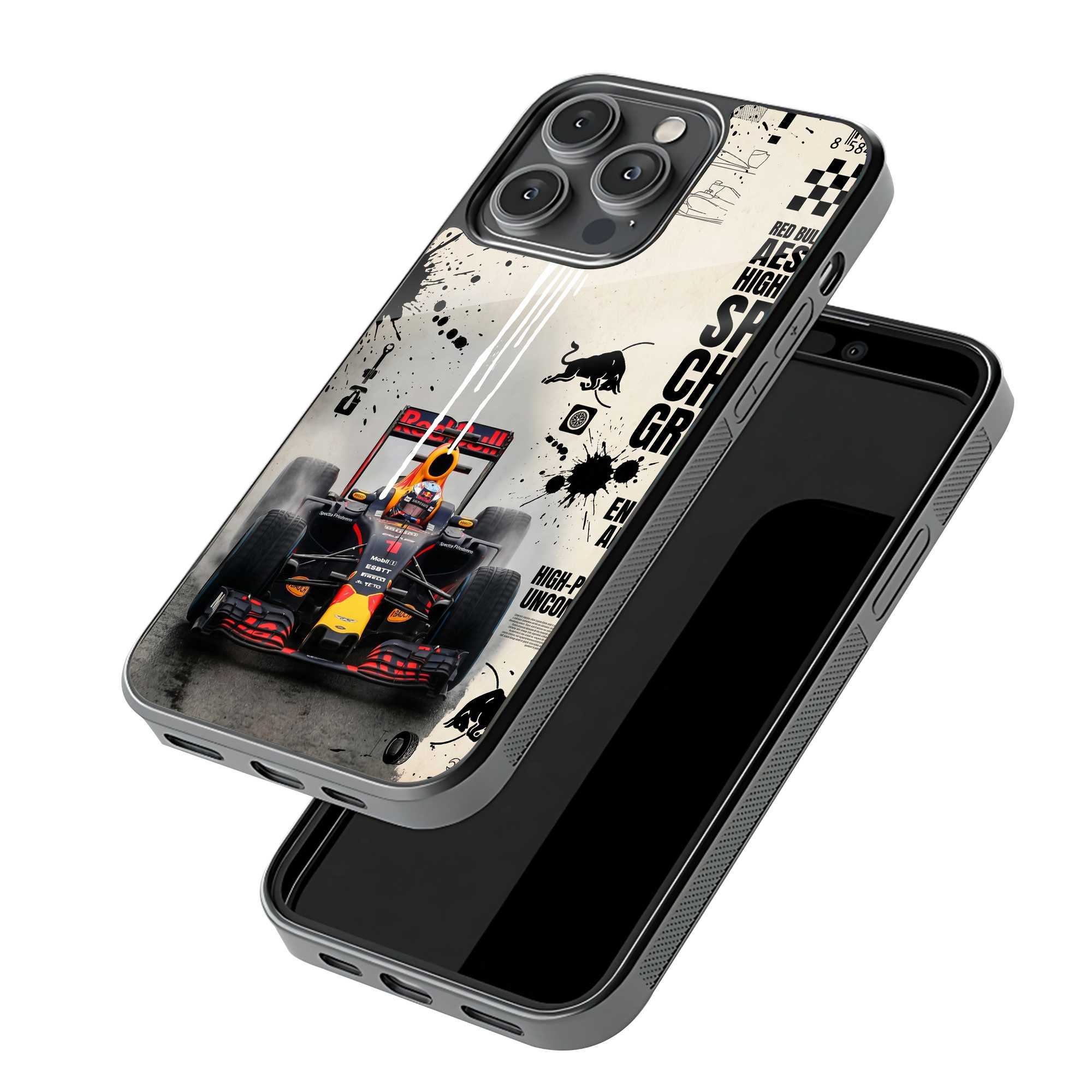 Red Bull Grunge Glass Case image 2