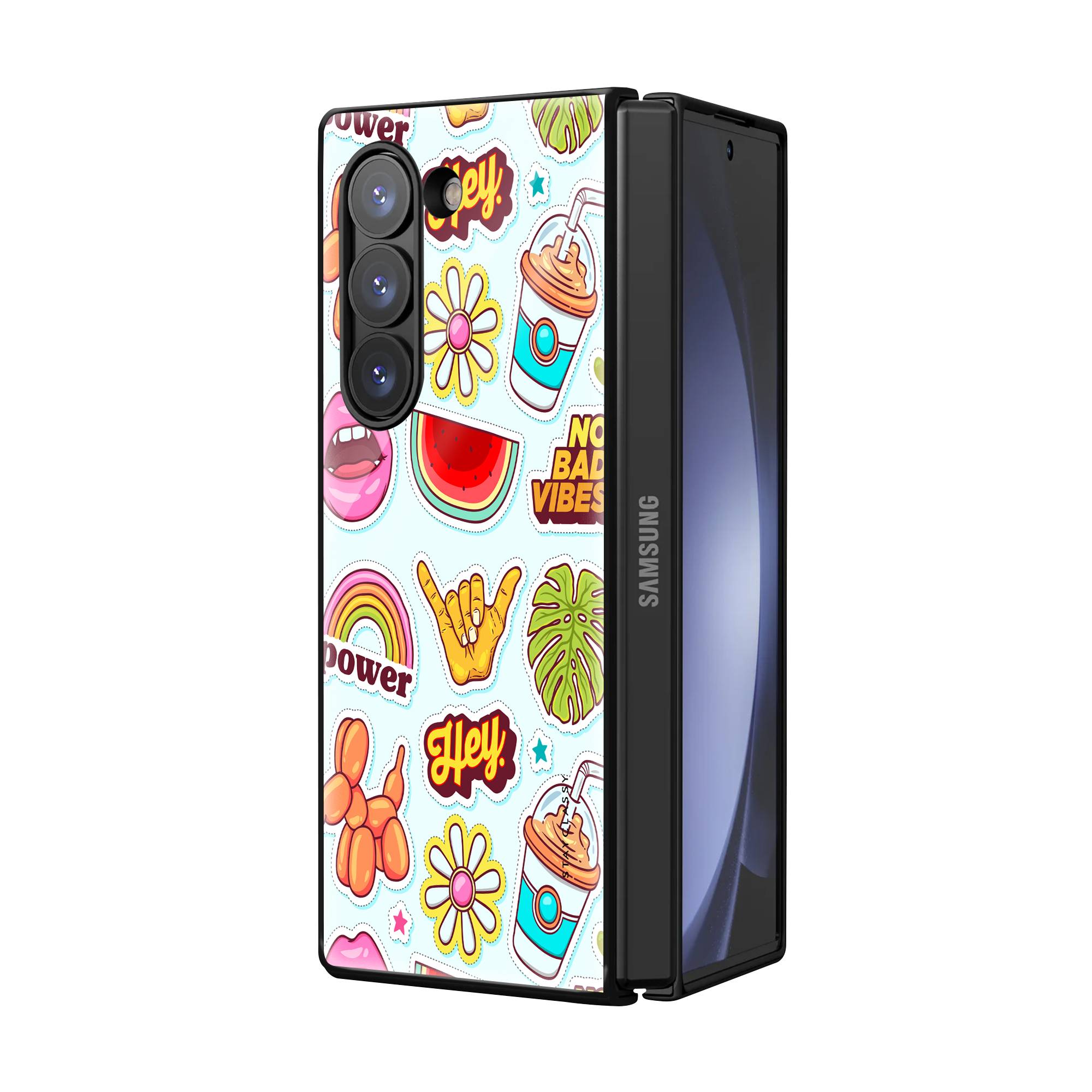 Sticker Collection Samsung Z Fold Glass Case Secondary image