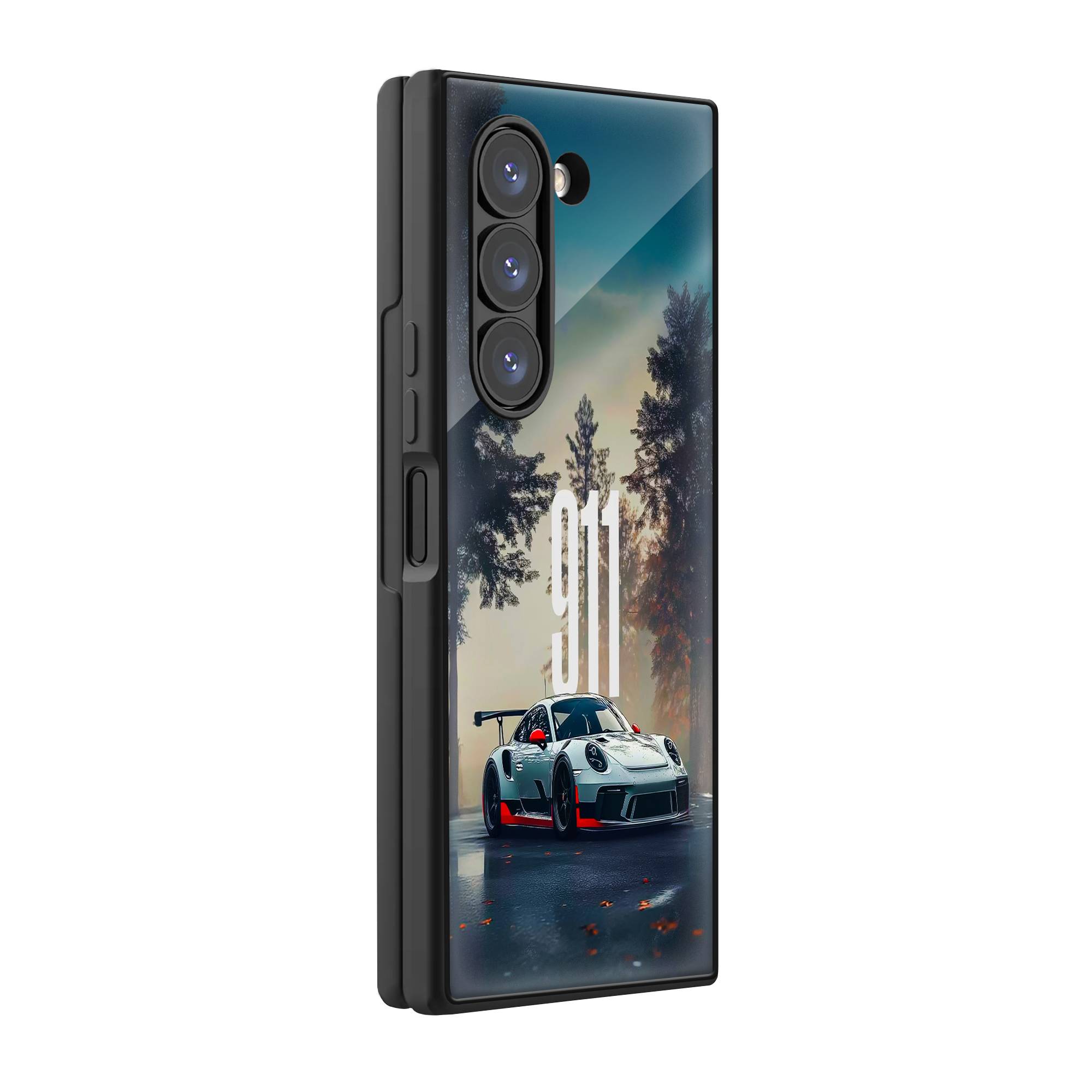 911 Legend Samsung Z Fold Glass Case image 0