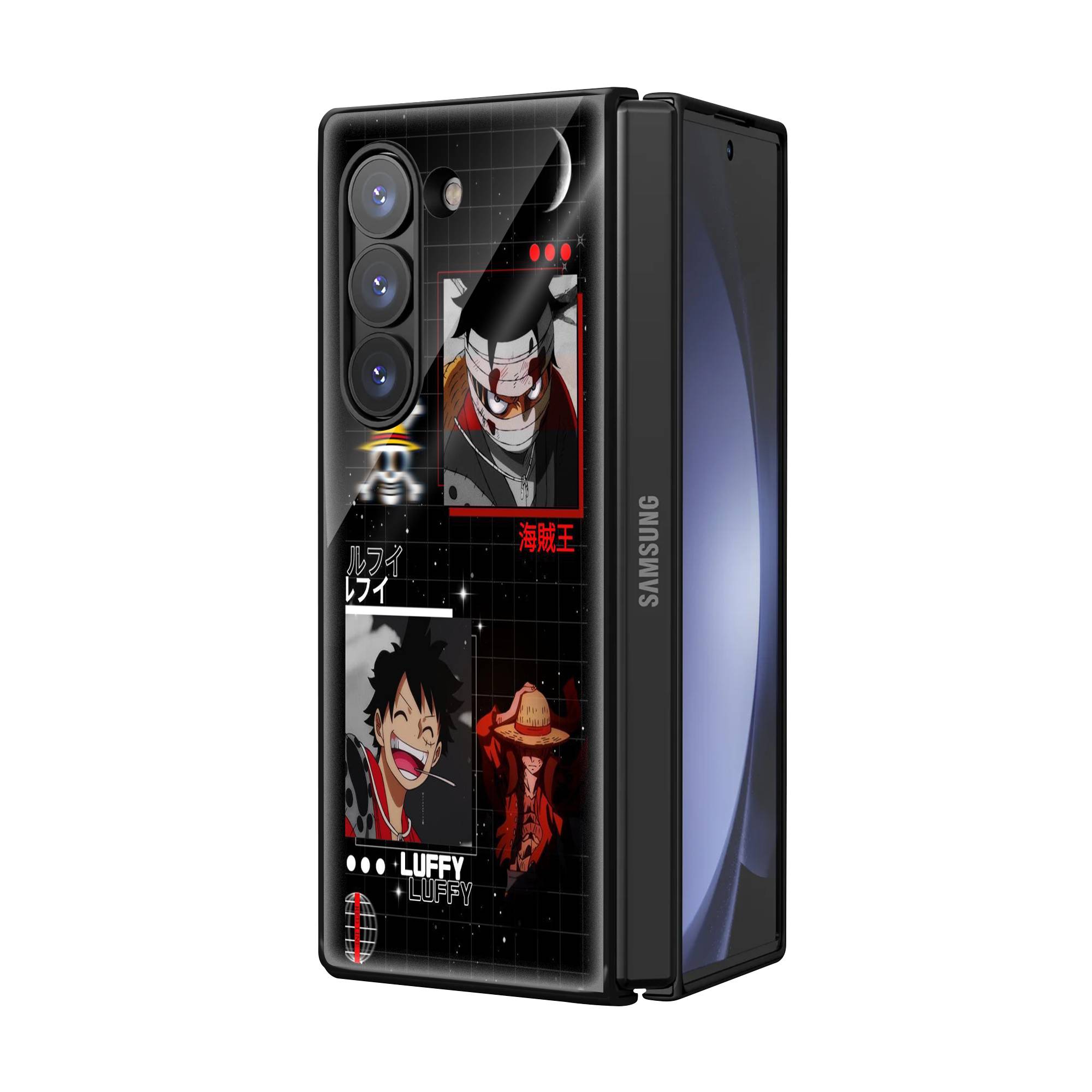 Luffy Samsung Z Fold Glass Case Secondary image