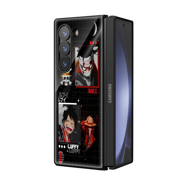 Luffy Samsung Z Fold Glass Case image 1