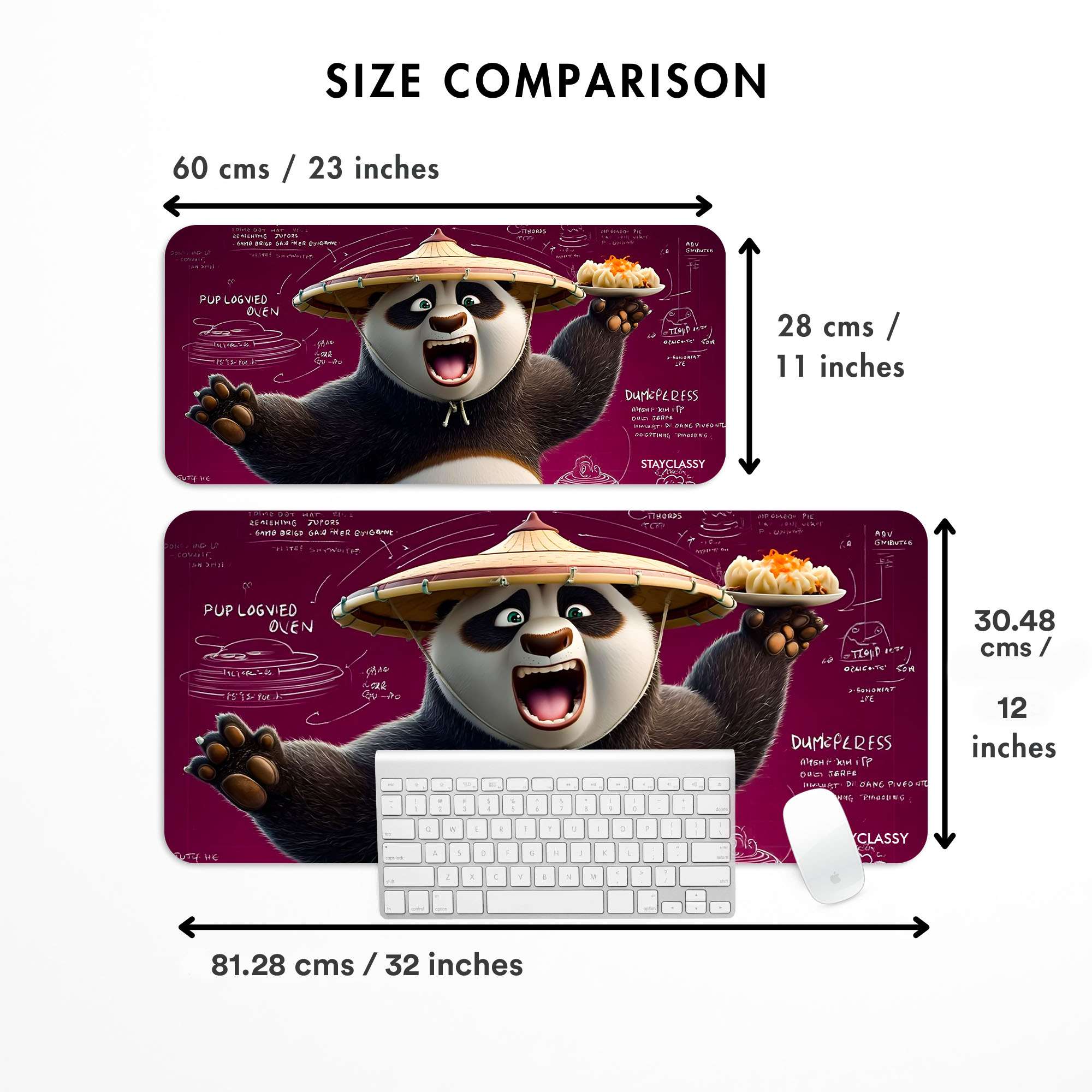 Foodie Panda Desk Mat image 3