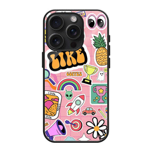 Retro Sticker Glass Case | StayClassy India
