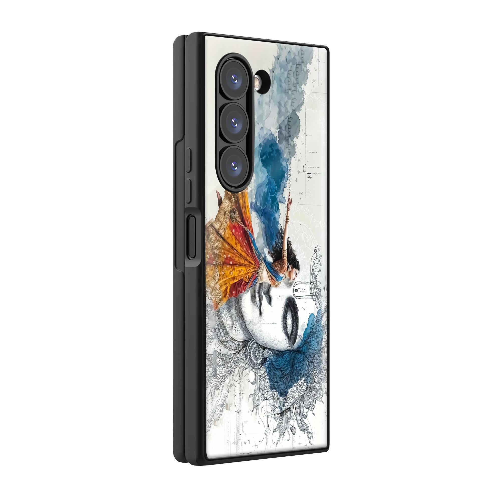 Watercolor Devotion Samsung Z Fold Glass Case image 0