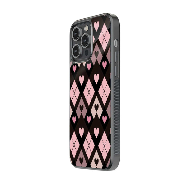 Goth Hearts Glass Case image 1